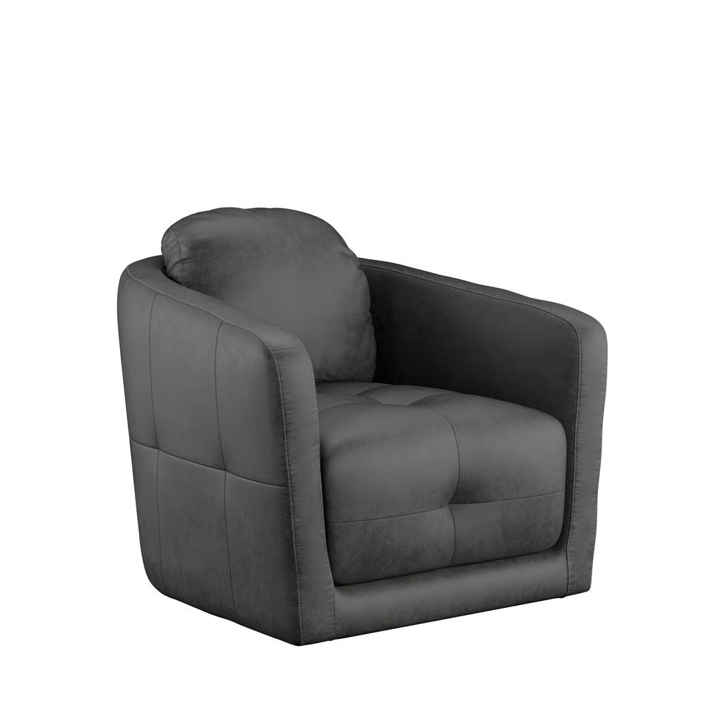 Michele Swivel Chair in Steel Grey by Huck & Peck SWIVEL CHAIR Huck and Peck