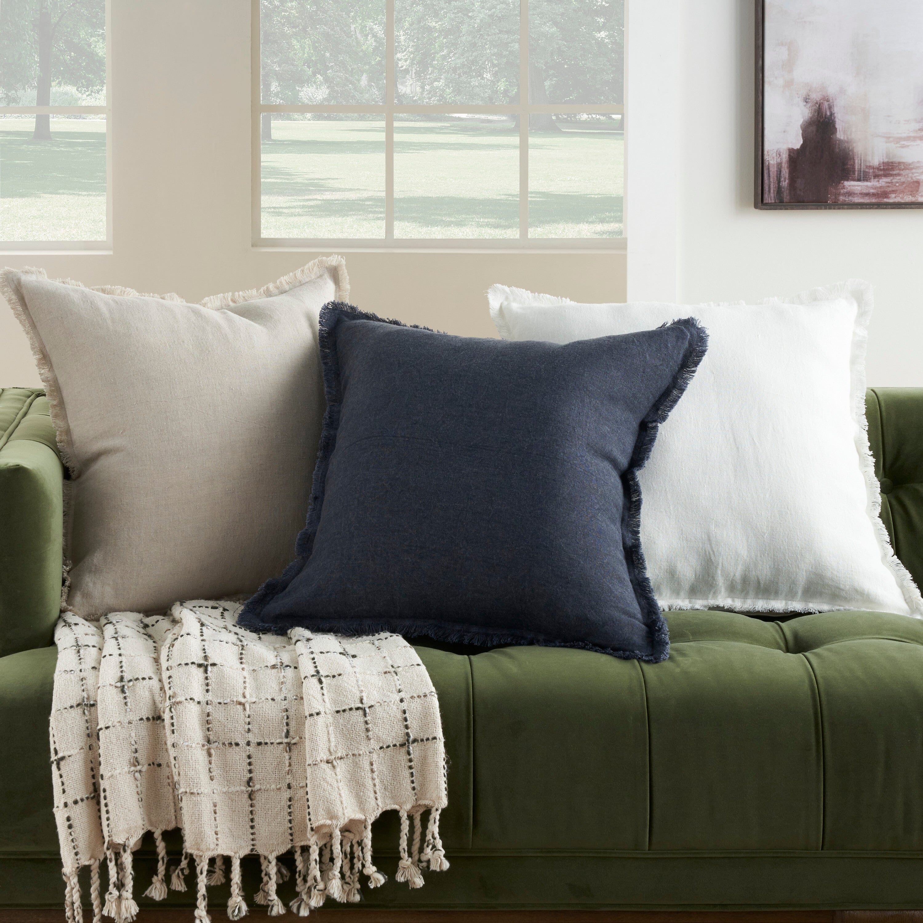 Solid Charcoal Gray Accent Pillows