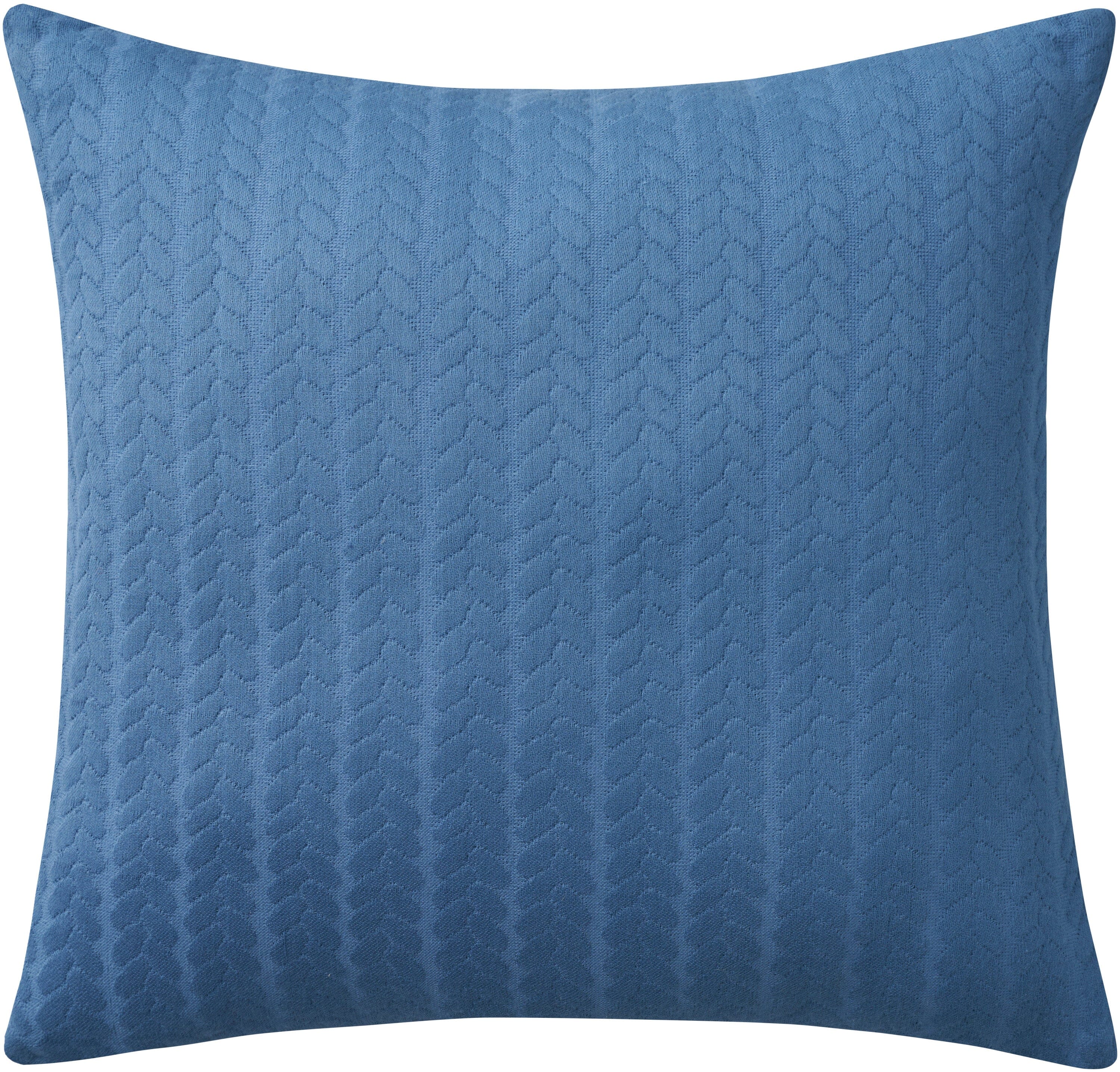 Mina Victory Cover Verticle Stripes 18" x 18" Blue Indoor Pillow Covers Mina Victory