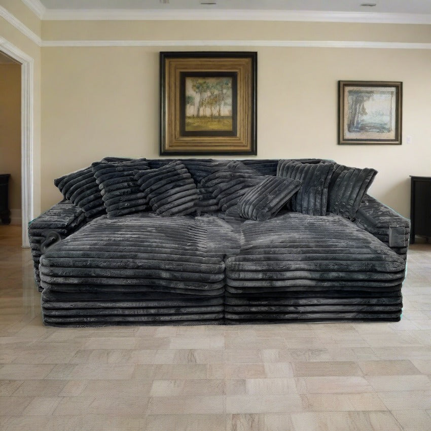 Mondo Double Chaise by John Michael Designs, 120' Sofa | Huck & Peck