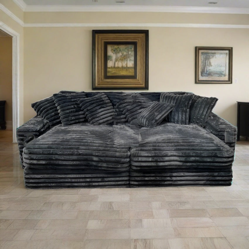 Dark Gray John Michael Designs Double Chaise Sofa
