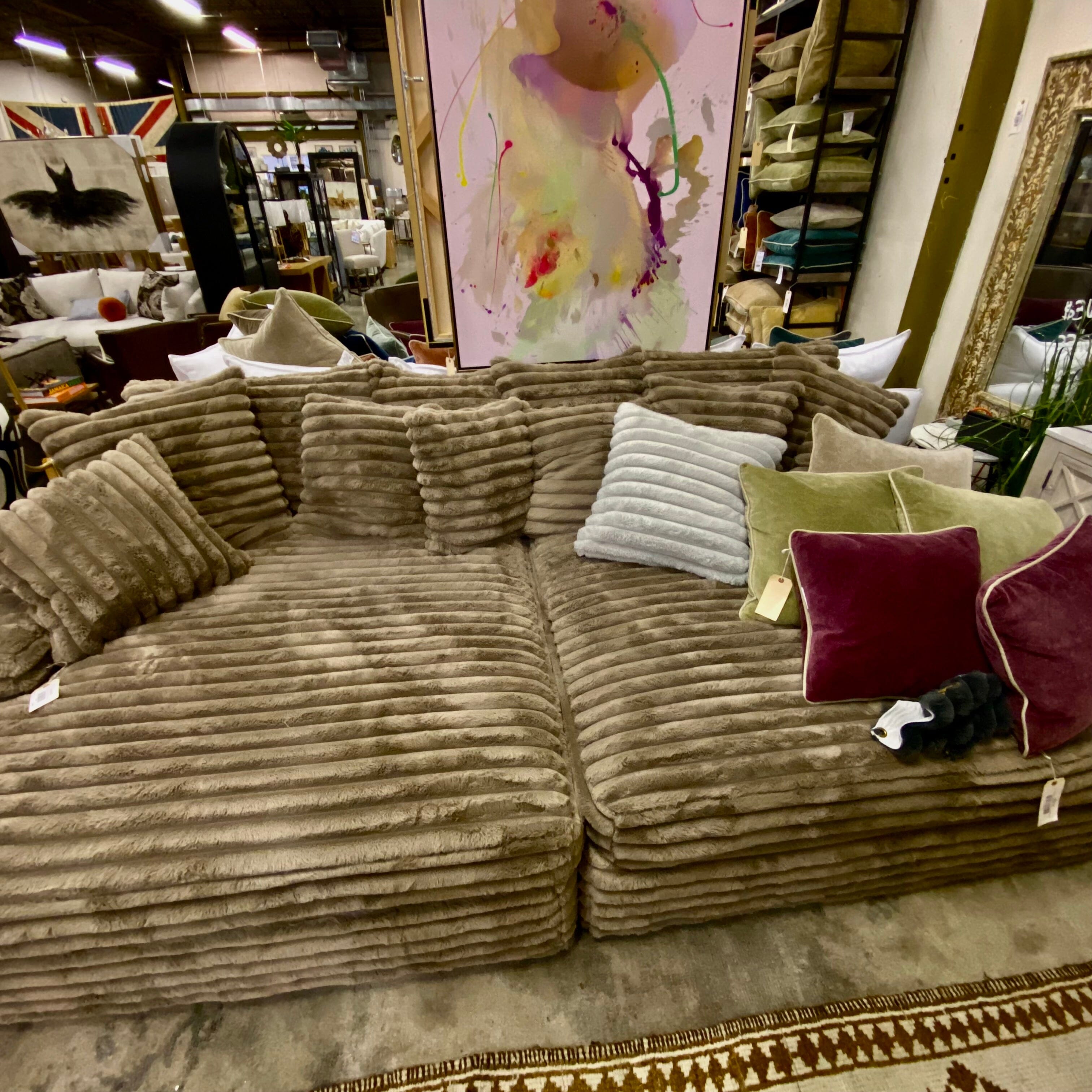 Mondo Double Chaise by John Michael Designs, 120' Sofa | Huck & Peck