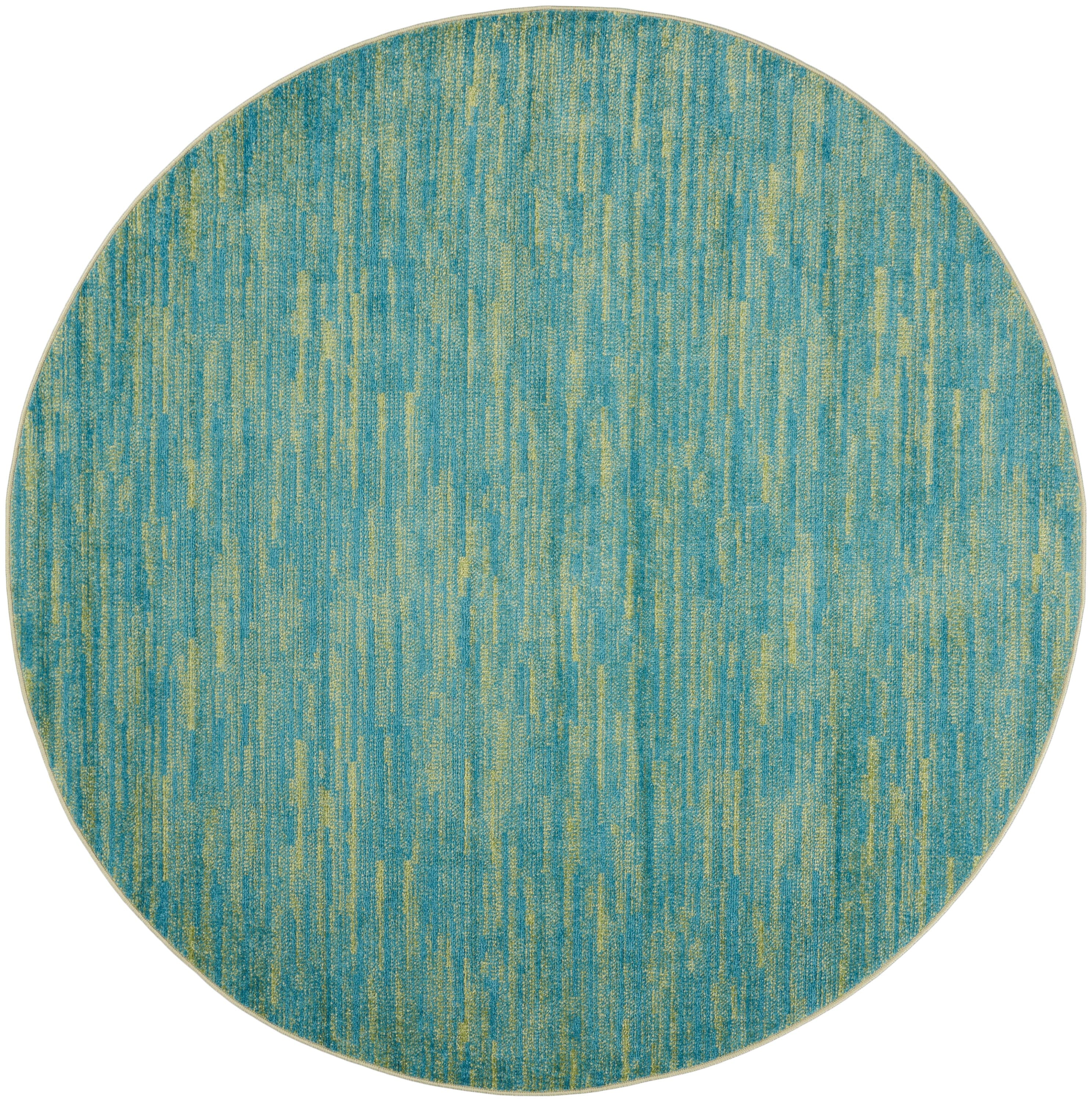 Nourison Essentials Blue Green Outdoor Rug RUG Nourison