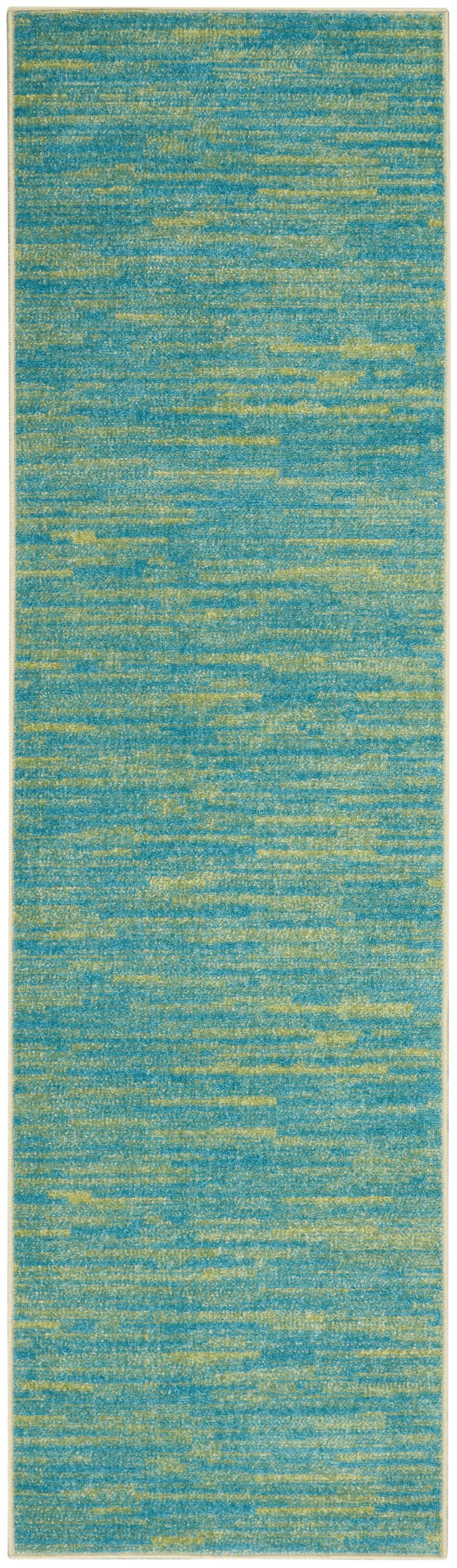 Nourison Essentials Blue Green Outdoor Rug RUG Nourison