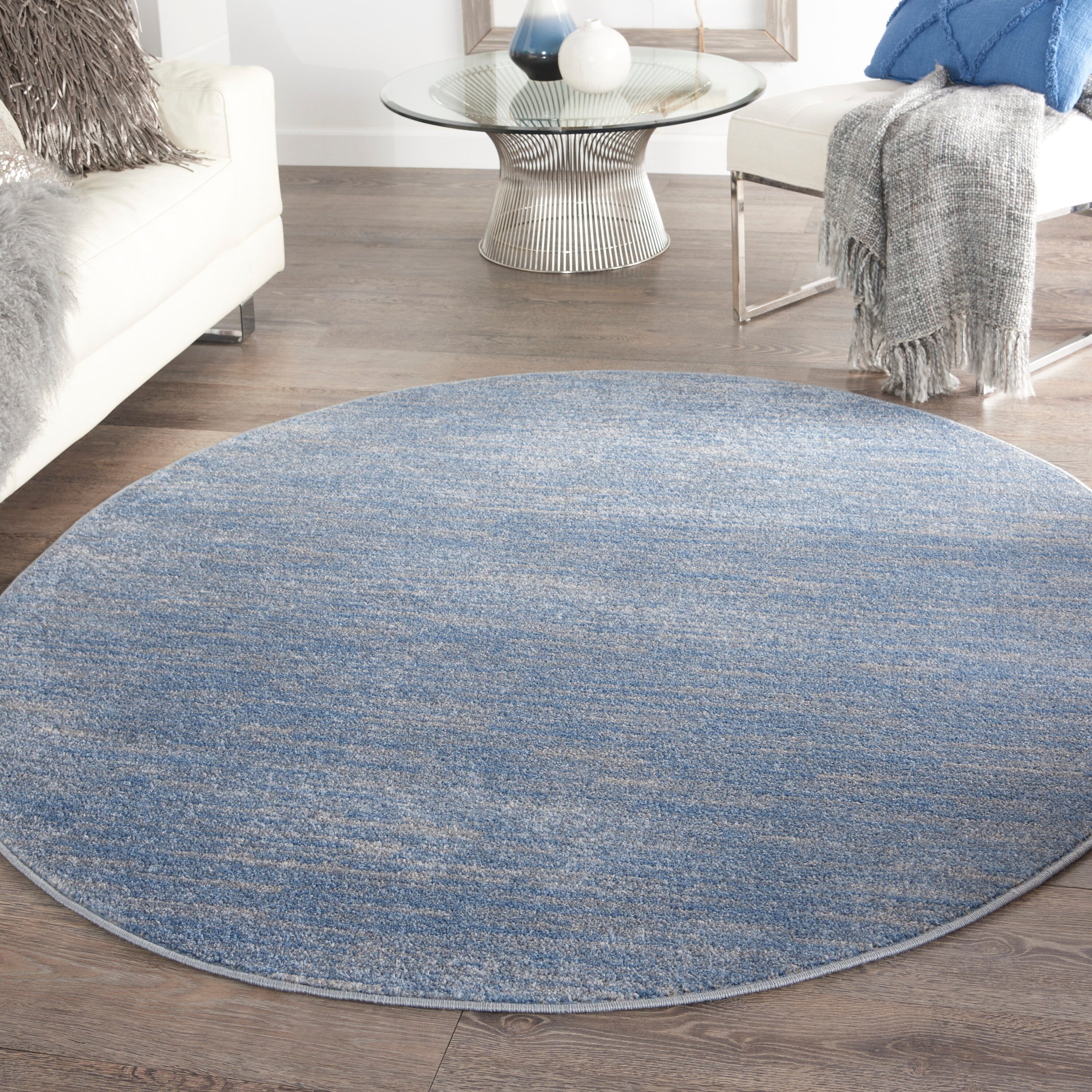 Nourison Essentials Blue Grey Outdoor Rug RUG Nourison