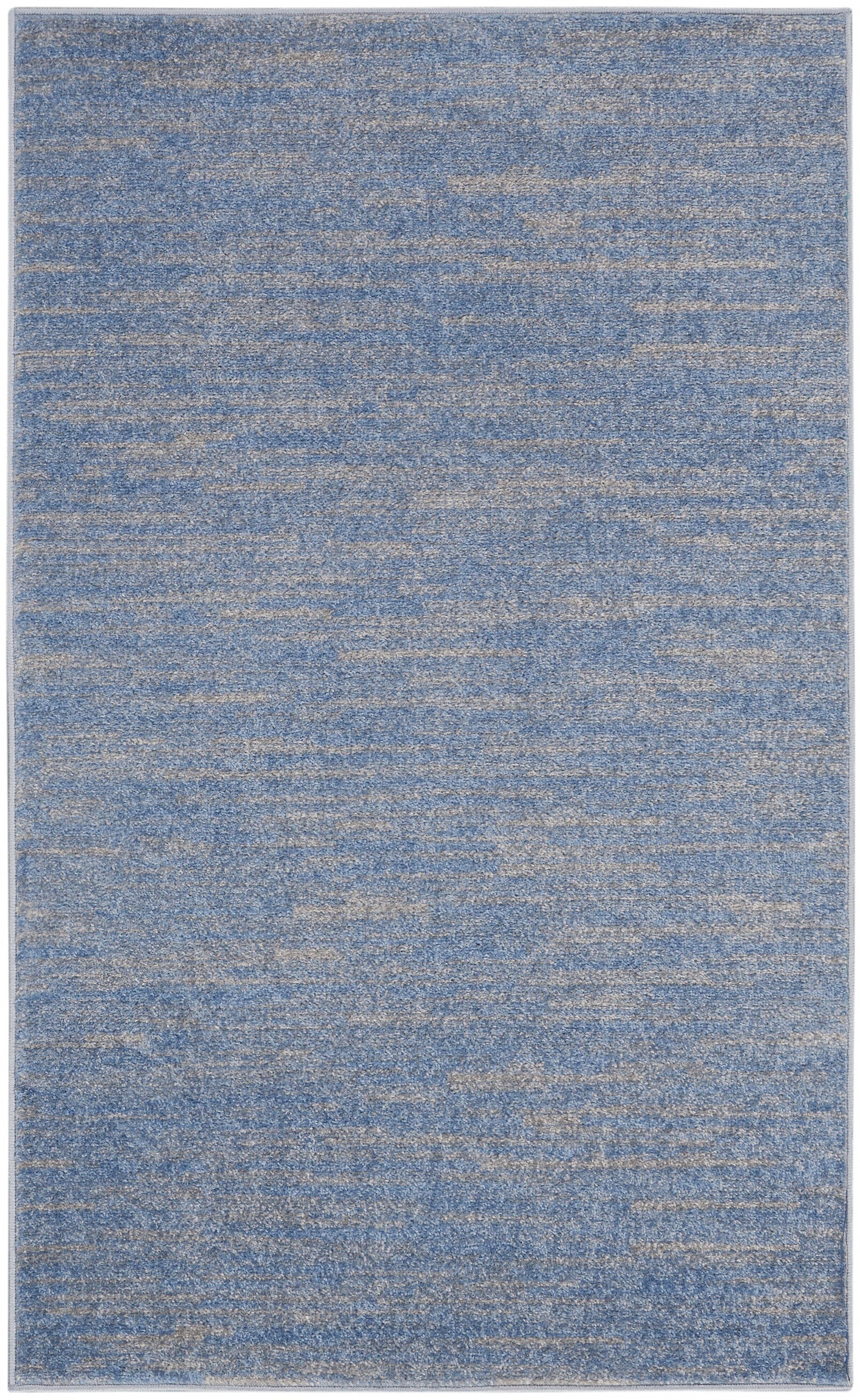 Nourison Essentials Blue Grey Outdoor Rug RUG Nourison