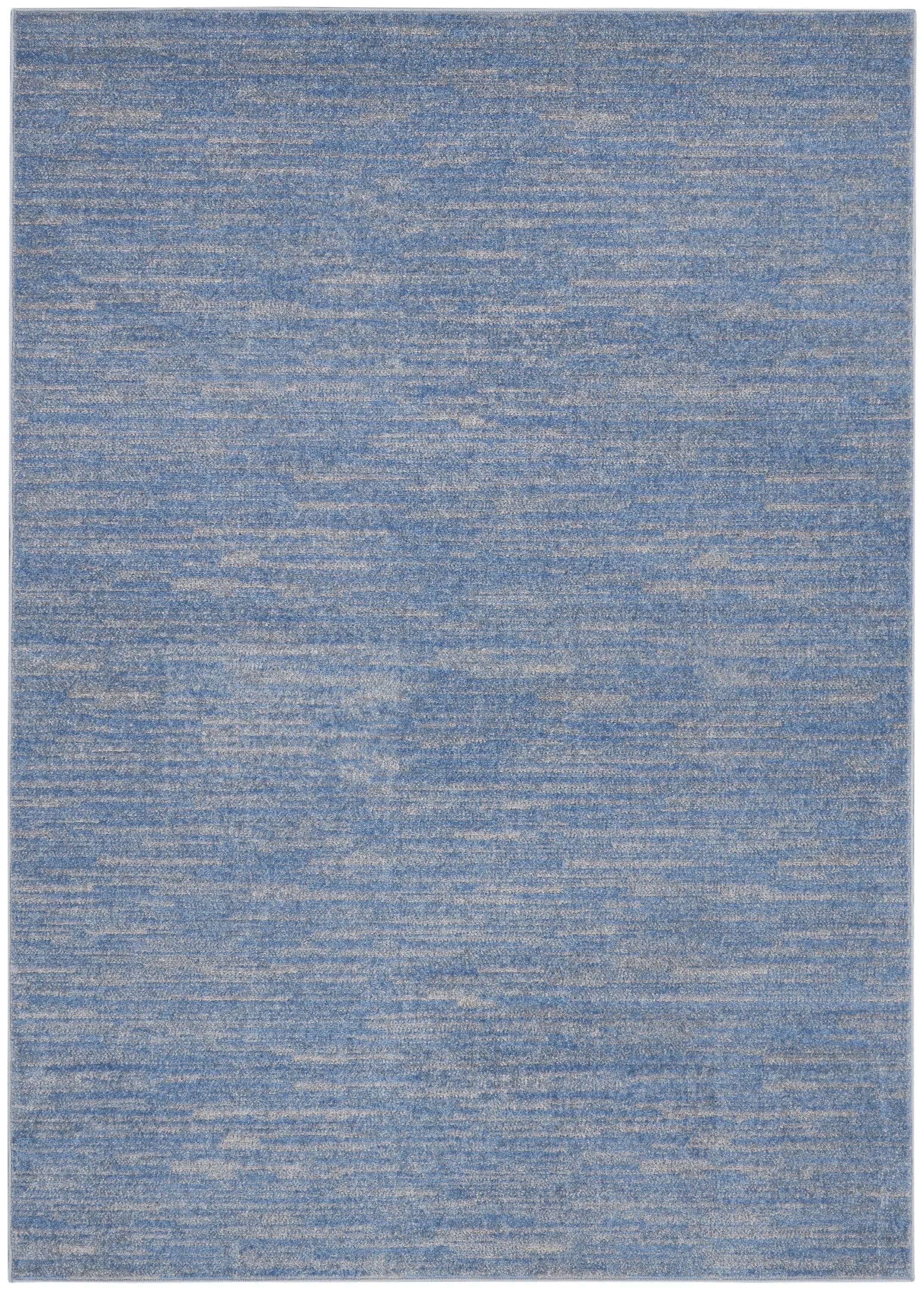 Nourison Essentials Blue Grey Outdoor Rug RUG Nourison