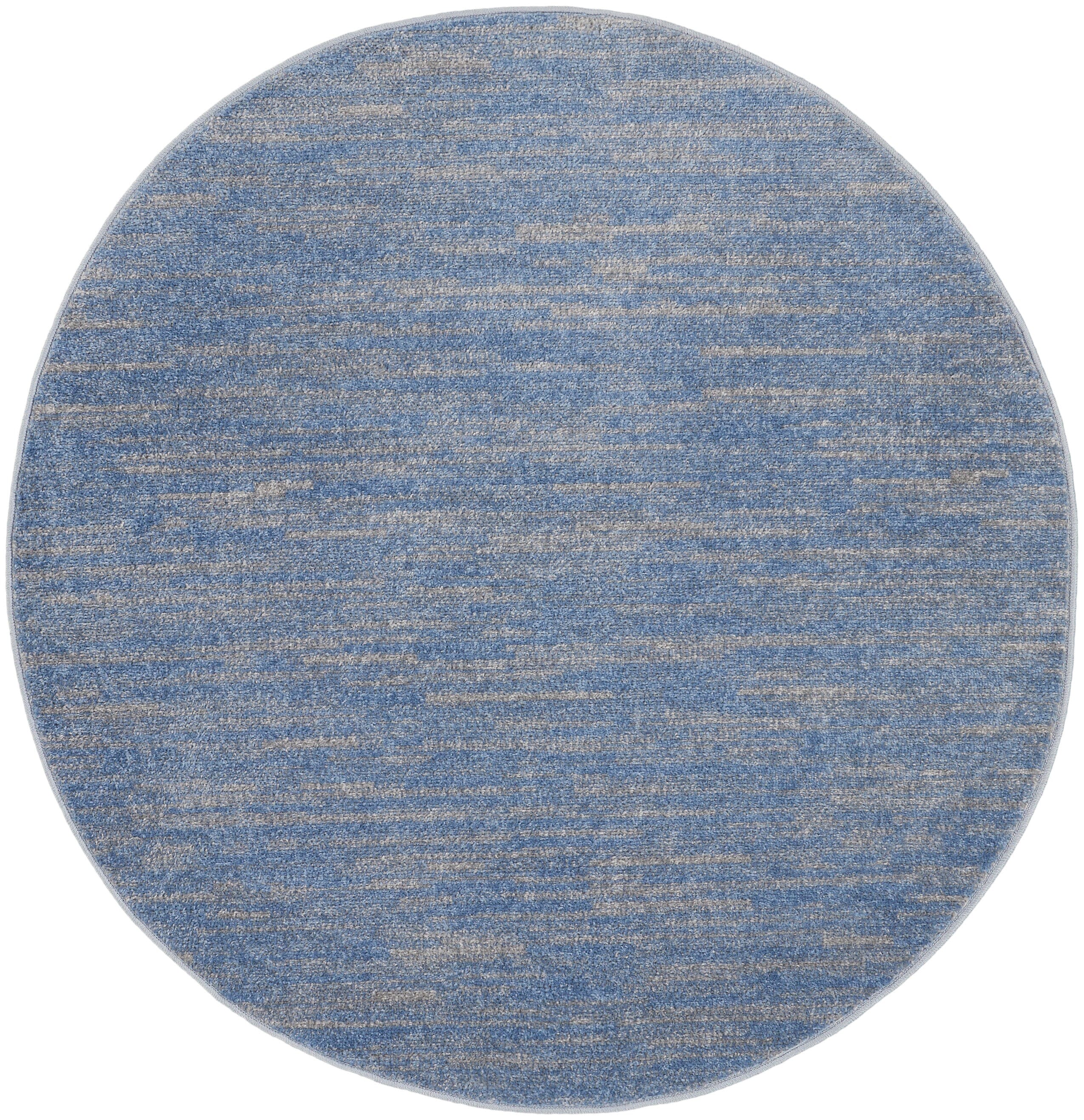 Nourison Essentials Blue Grey Outdoor Rug RUG Nourison