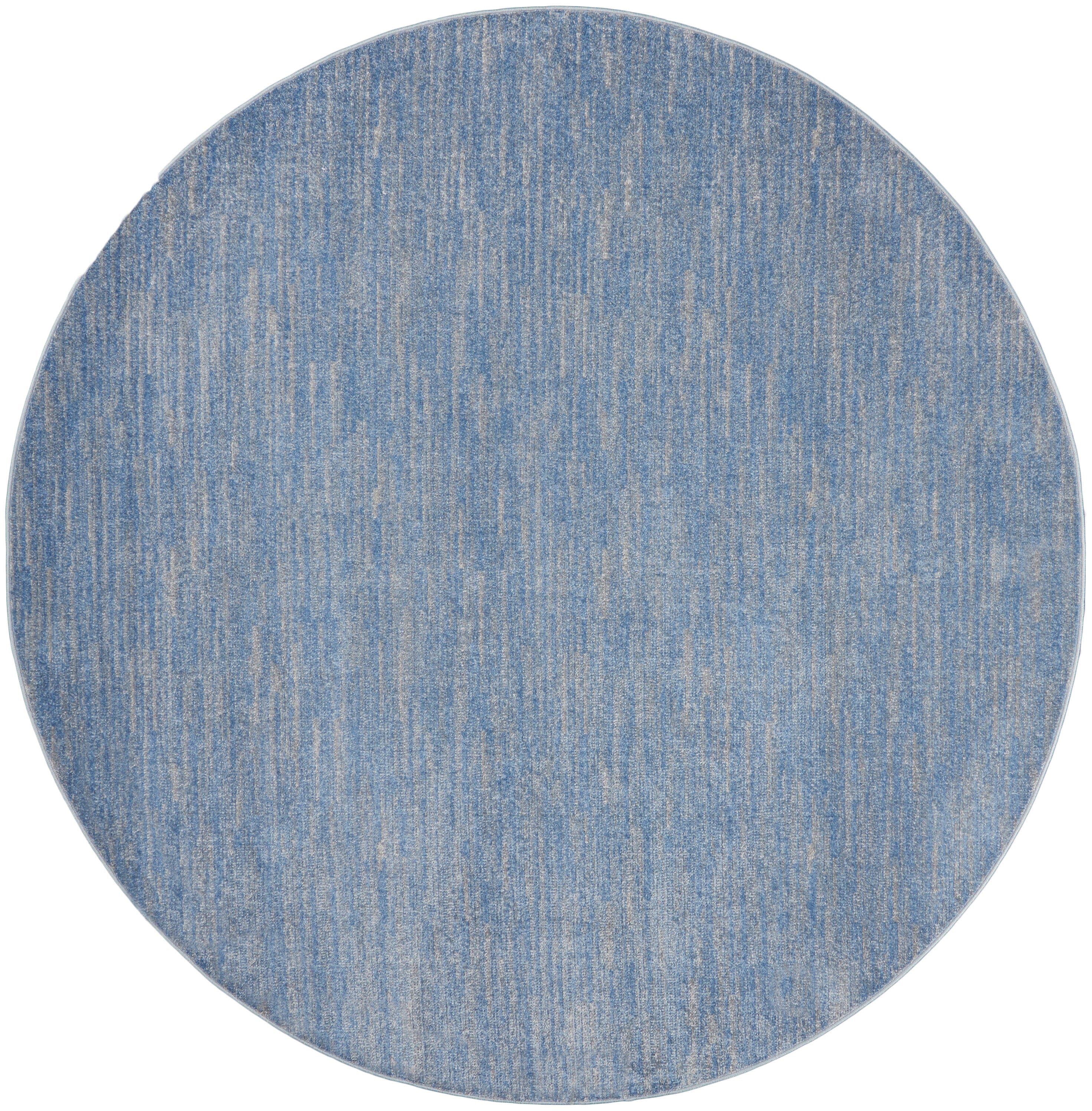 Nourison Essentials Blue Grey Outdoor Rug RUG Nourison