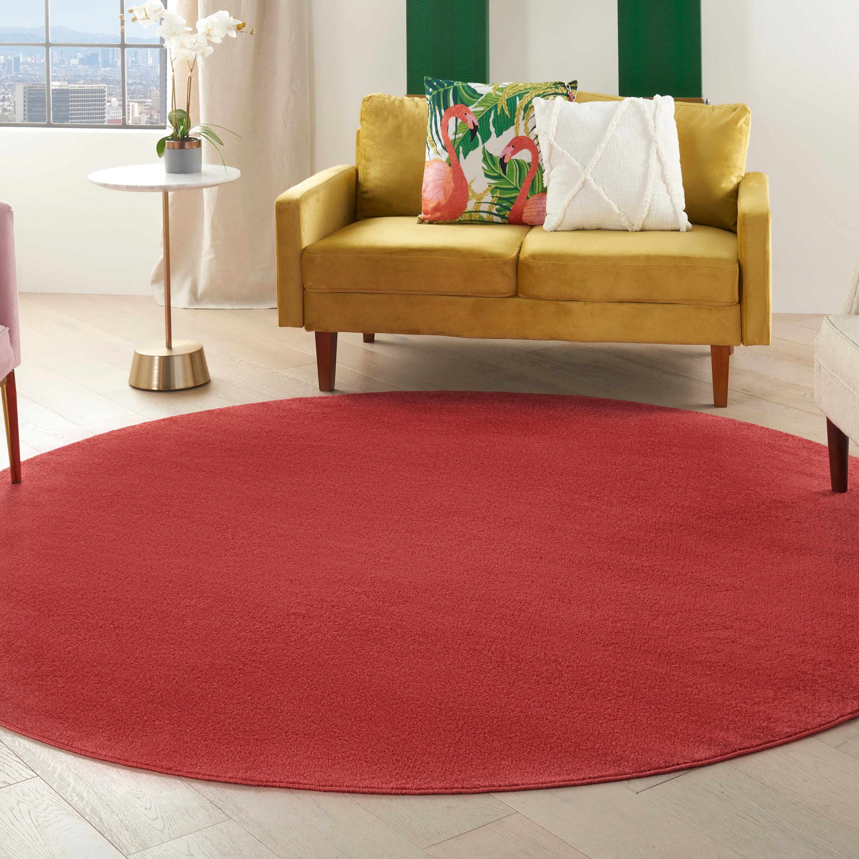 Nourison Essentials Brick Red Outdoor Rug RUG Nourison