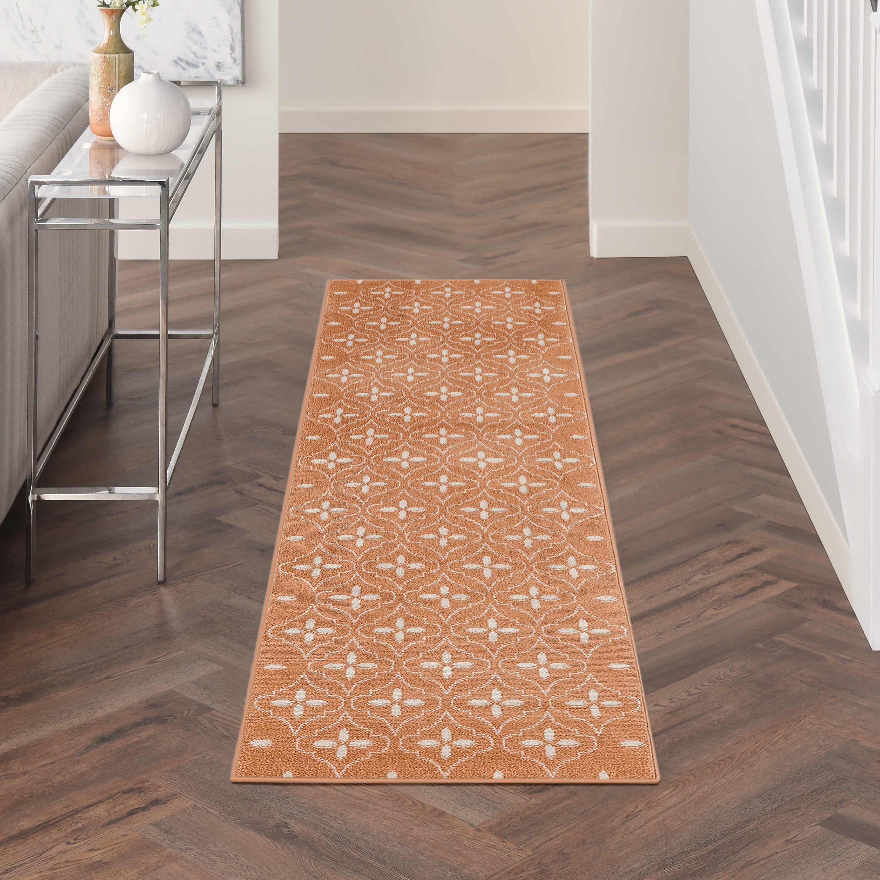 Nourison Essentials Copper Modern Rug RUG Nourison