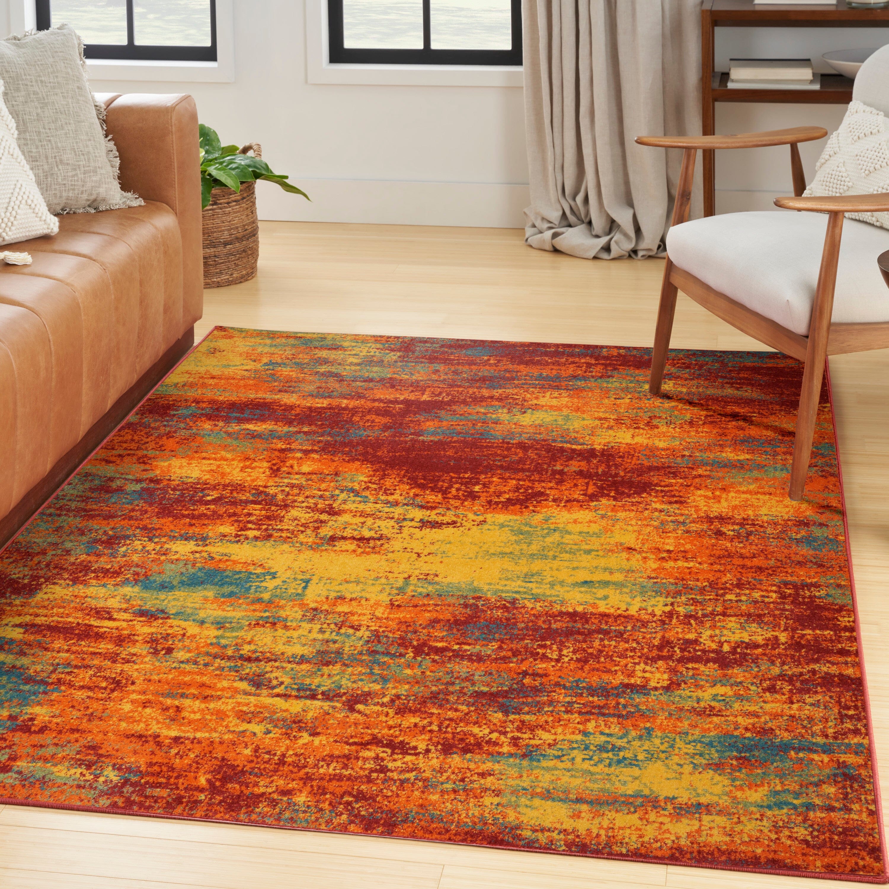 Nourison Essentials Flame Modern Rug RUG Nourison