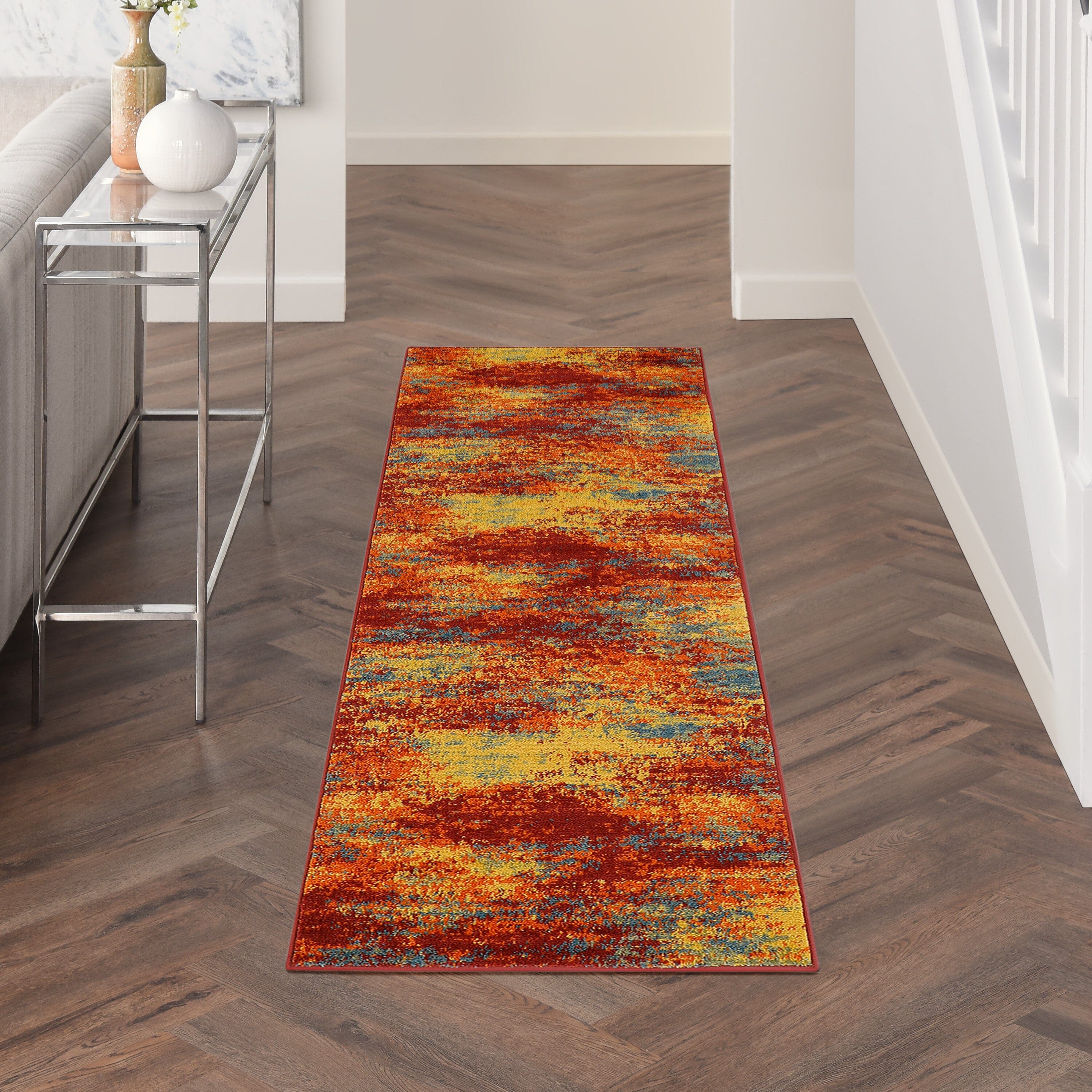 Nourison Essentials Flame Modern Rug RUG Nourison