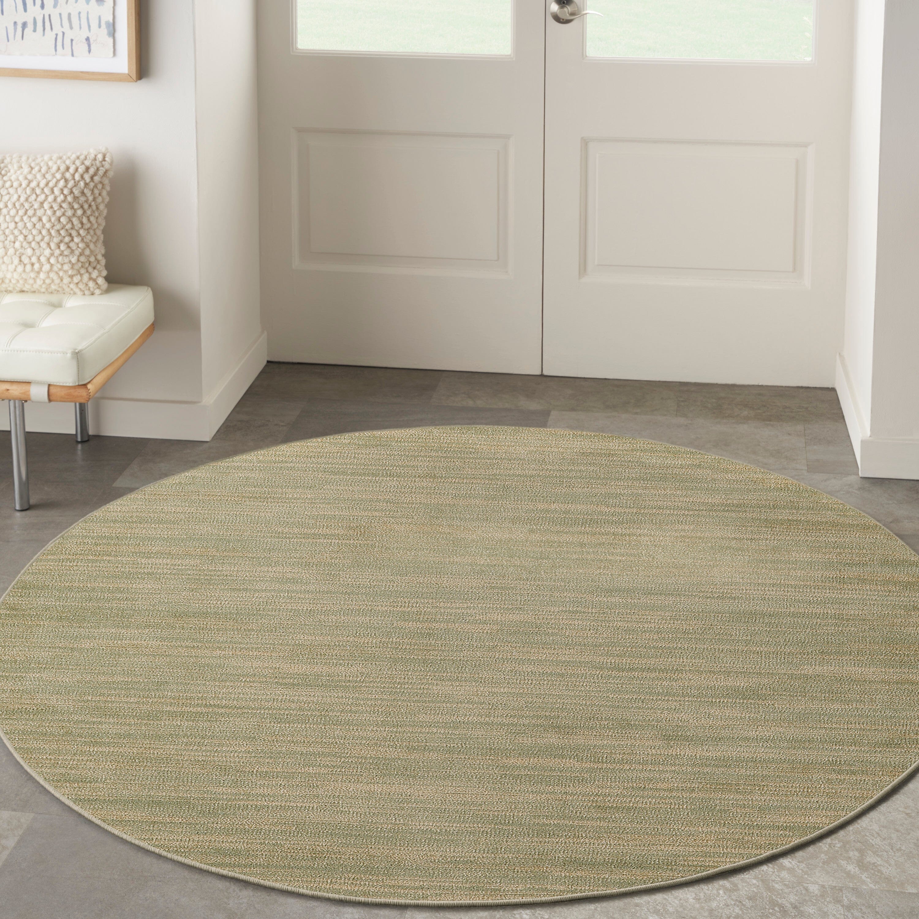 Nourison Essentials Green Gold Outdoor Rug RUG Nourison