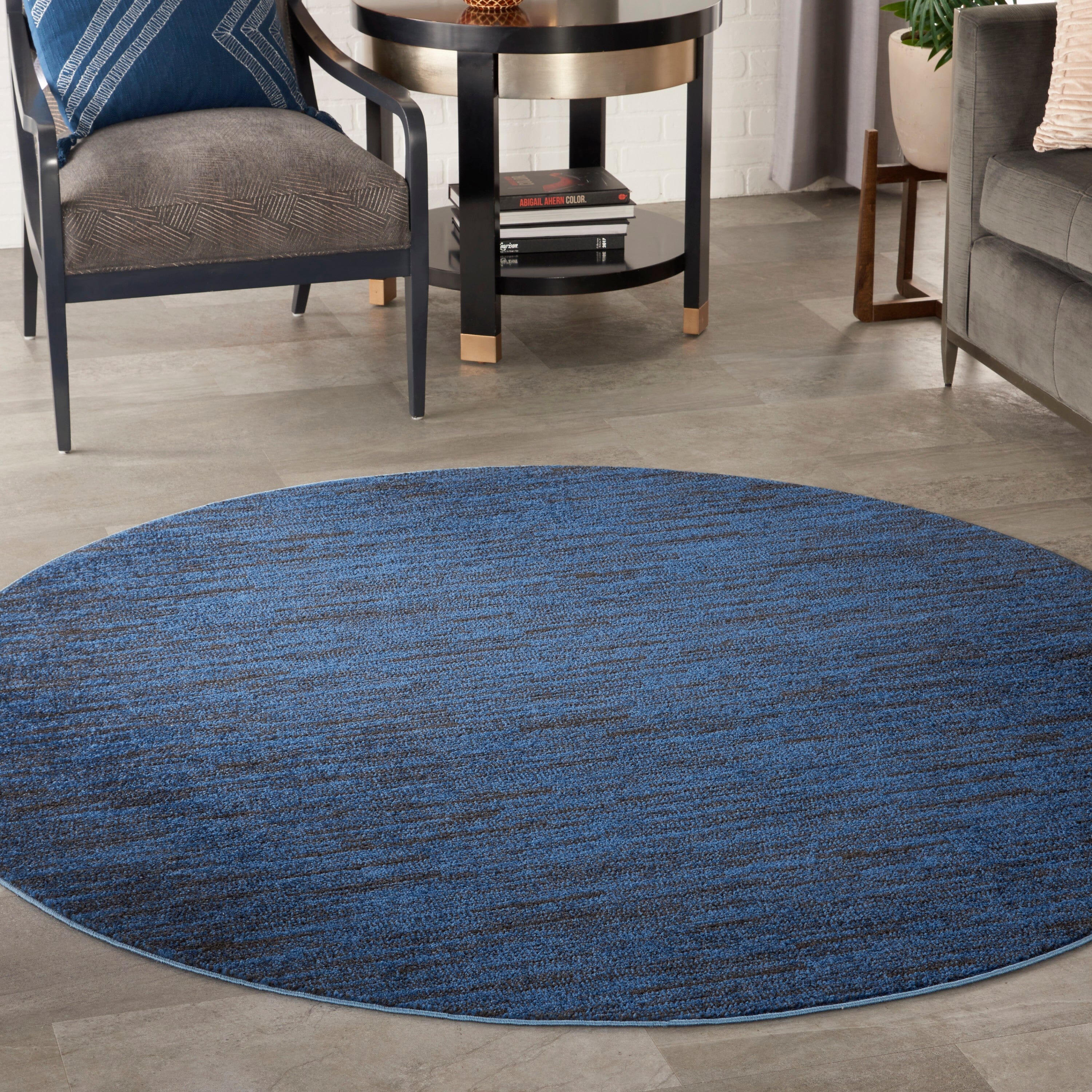 Nourison Essentials Midnight Blue Outdoor Rug RUG Nourison