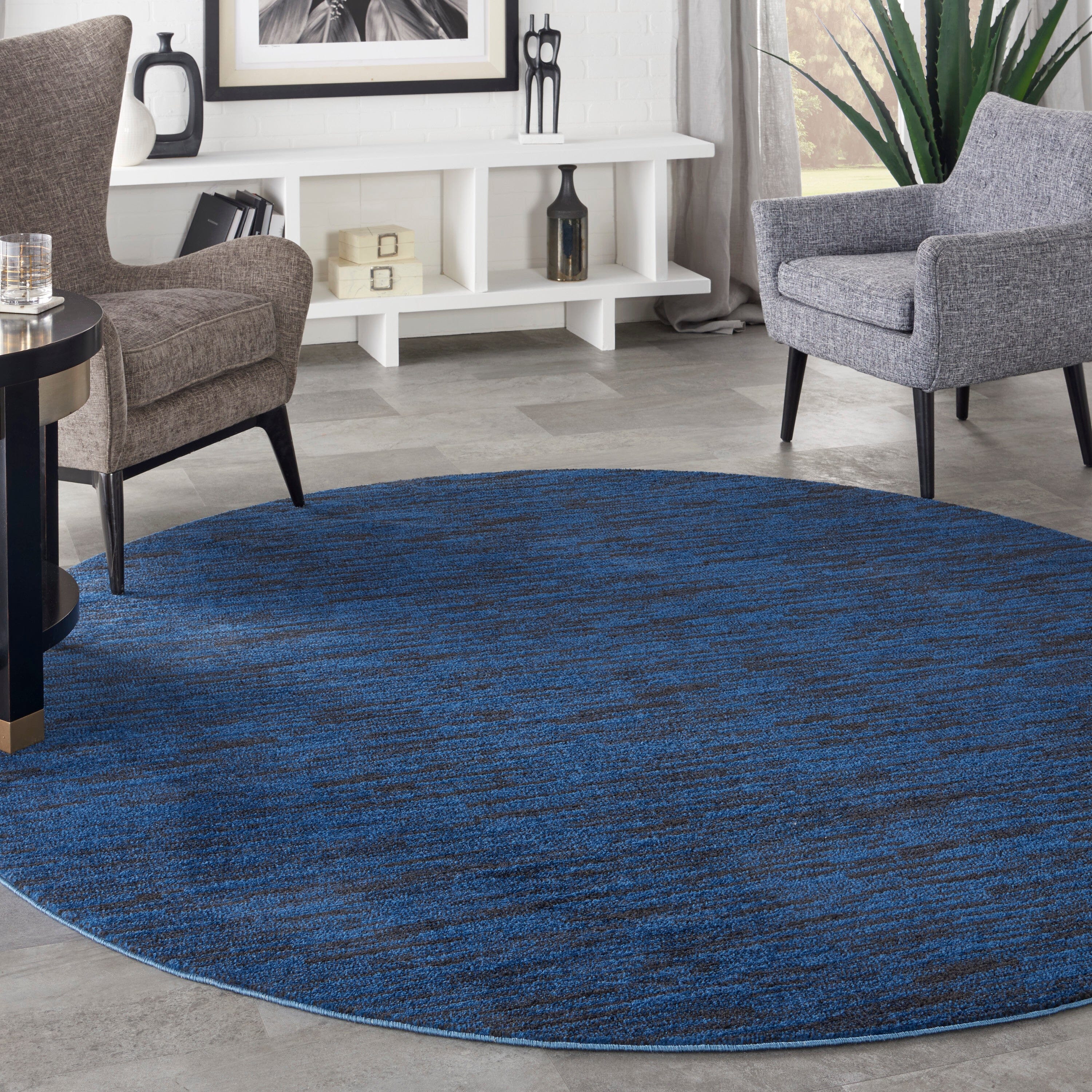 Nourison Essentials Midnight Blue Outdoor Rug RUG Nourison