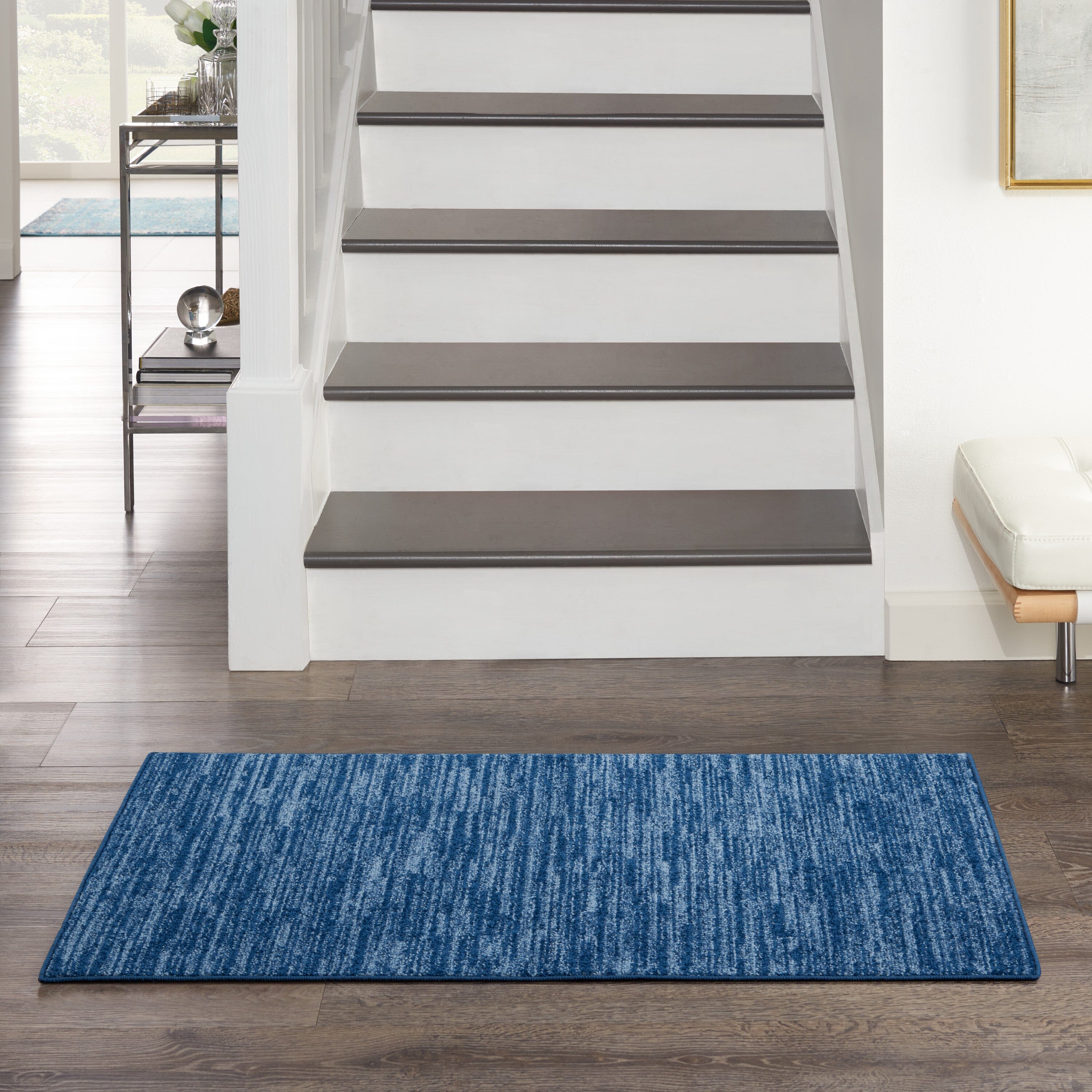 Nourison Essentials Navy Blue Outdoor Rug RUG Nourison