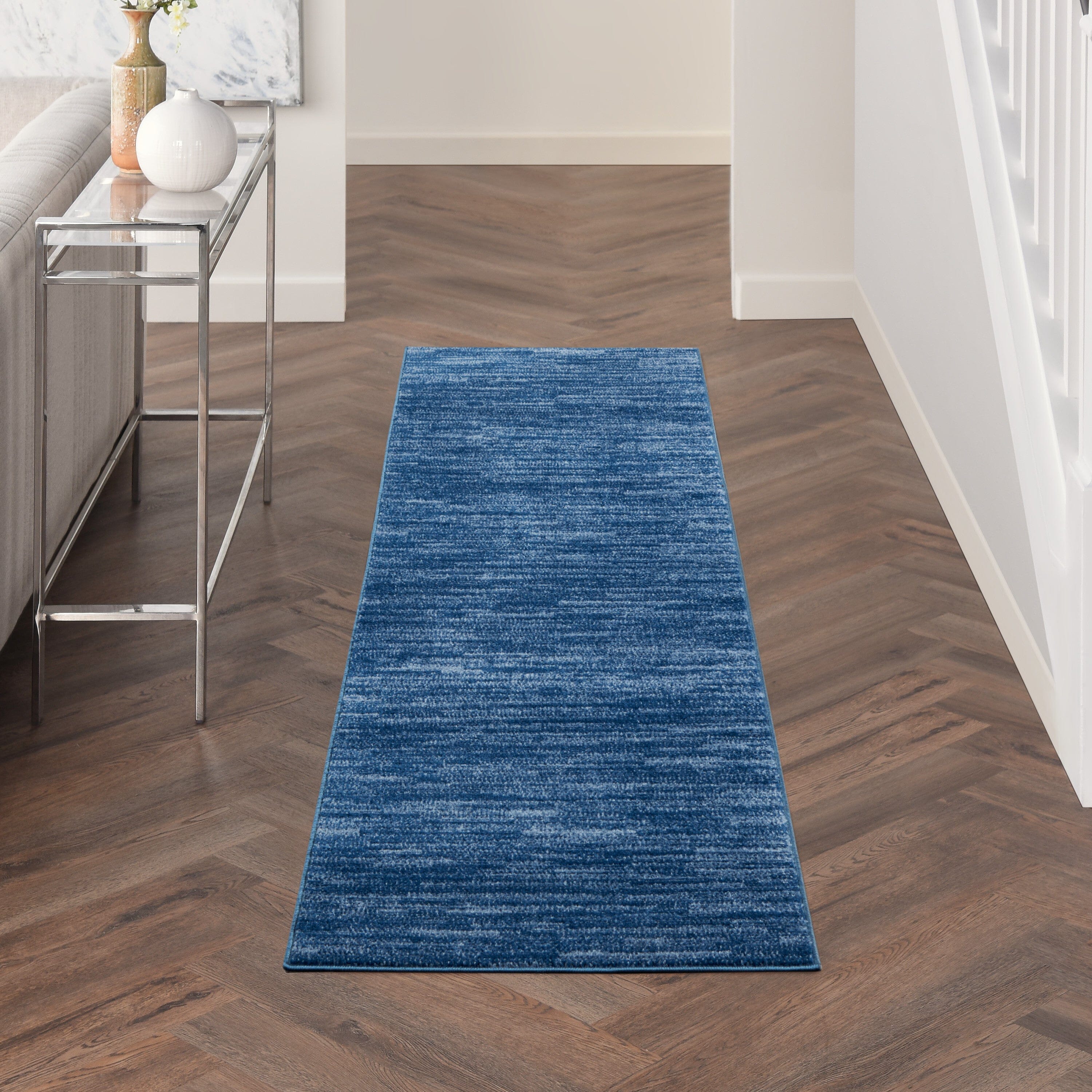 Nourison Essentials Navy Blue Outdoor Rug RUG Nourison