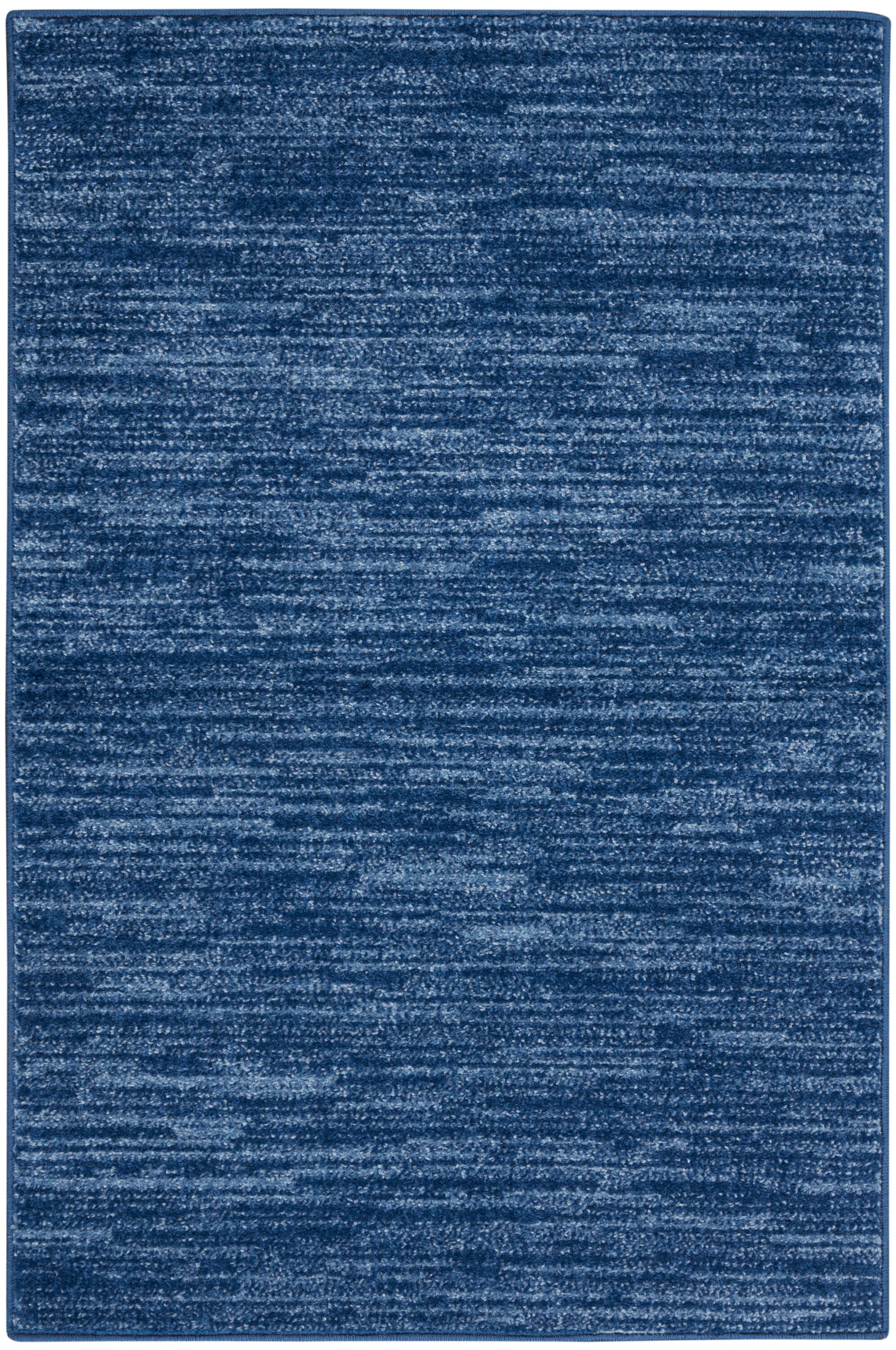 Nourison Essentials Navy Blue Outdoor Rug RUG Nourison