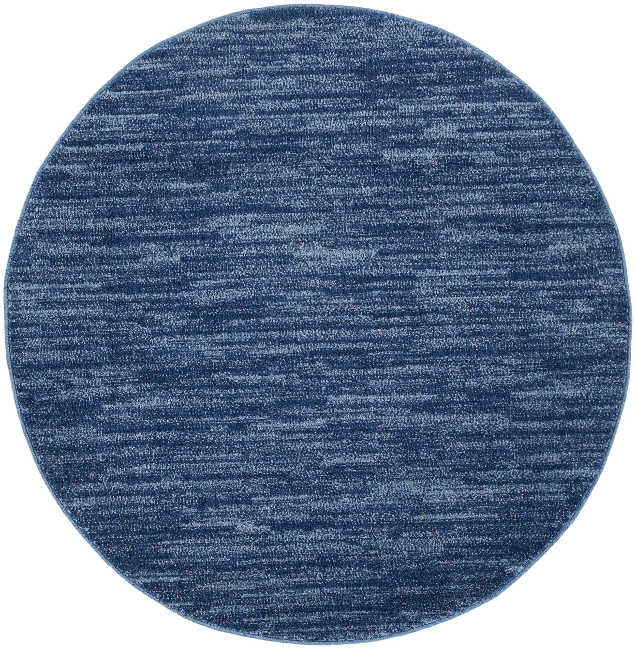 Nourison Essentials Navy Blue Outdoor Rug RUG Nourison