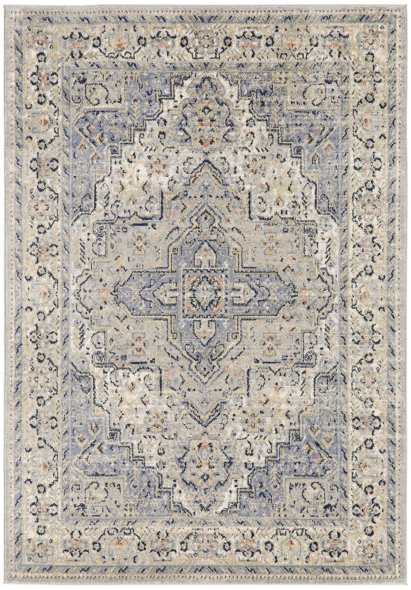 Nourison Essentials Persian Blue Vintage Rug RUG Nourison