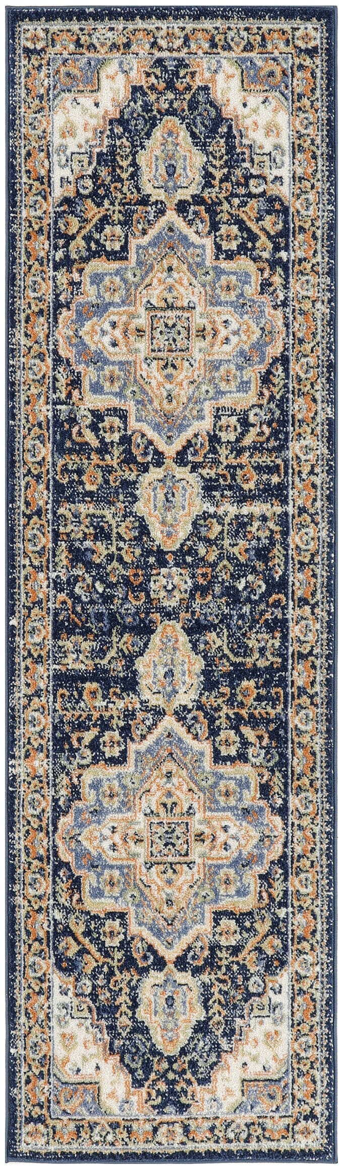 Nourison Essentials Persian Navy Vintage Rug RUG Nourison