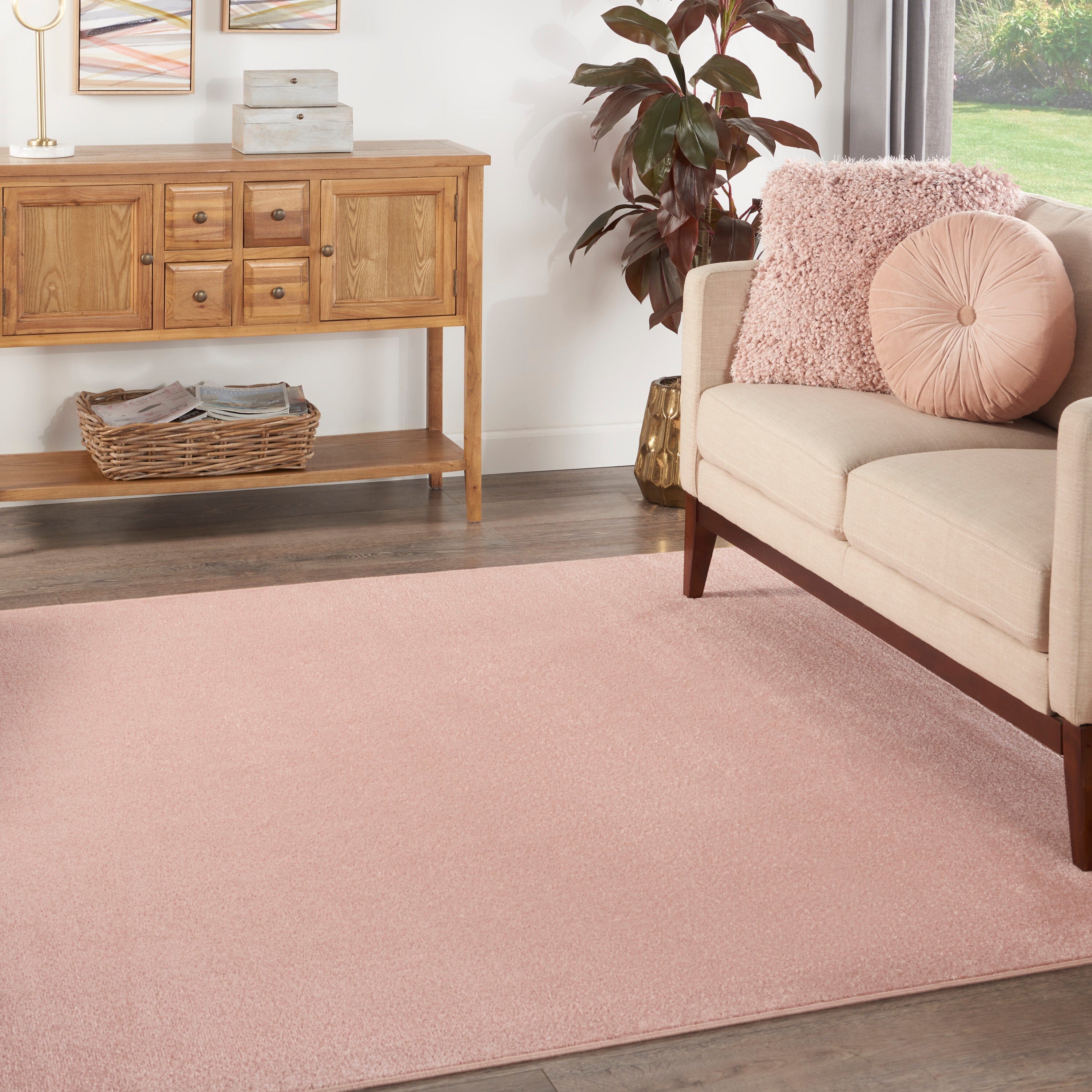 Nourison Essentials Pink Outdoor Rug RUG Nourison