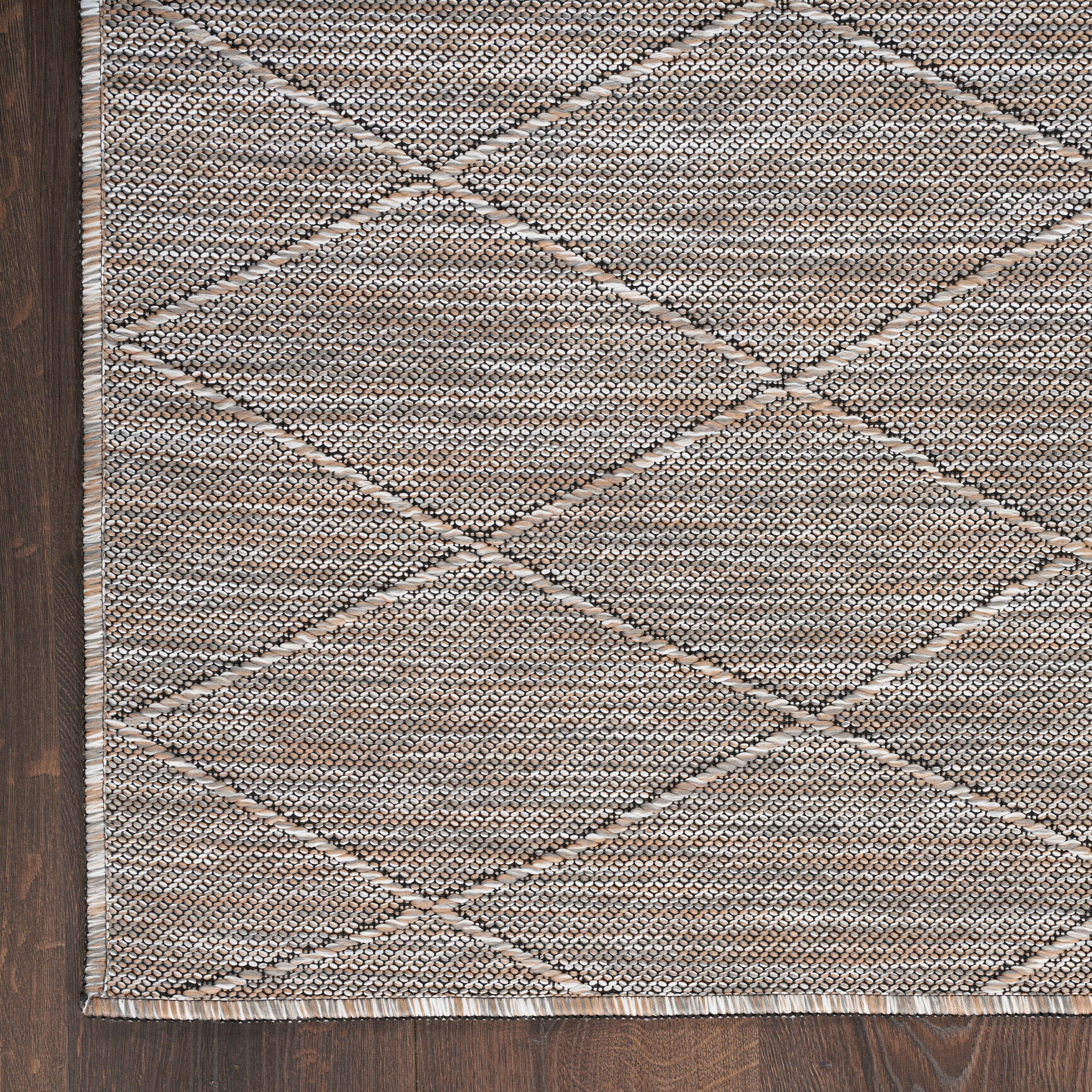 Nourison Washable Solutions Grey Mocha Rug WSL01 RUG Nourison