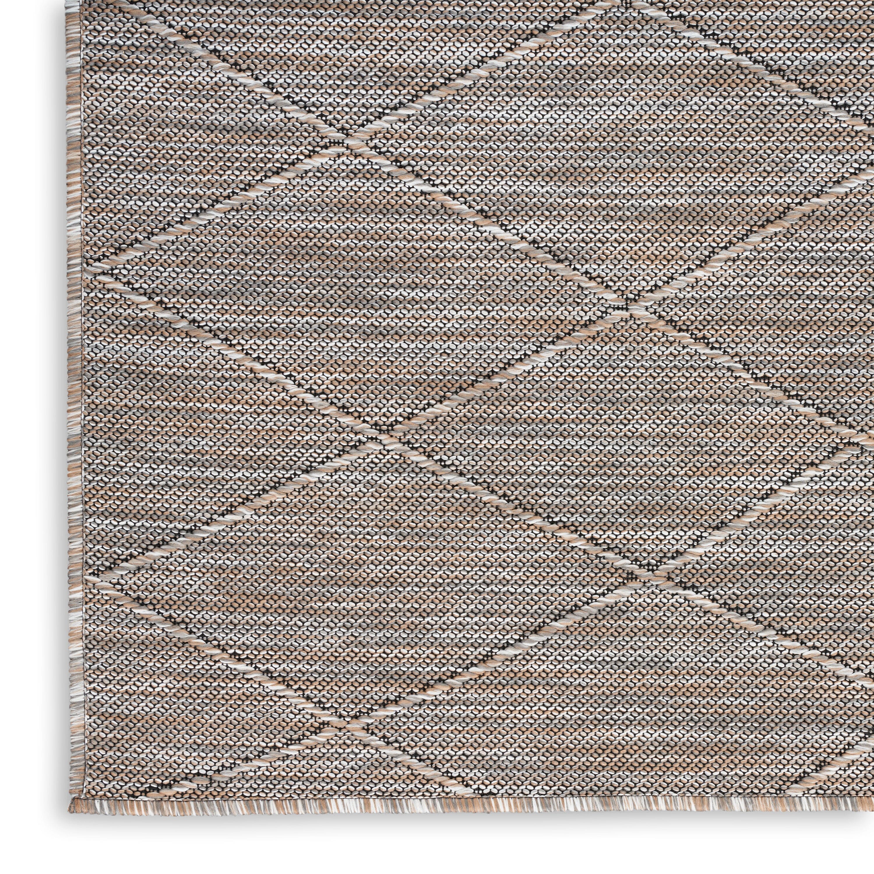 Nourison Washable Solutions Grey Mocha Rug WSL01 RUG Nourison