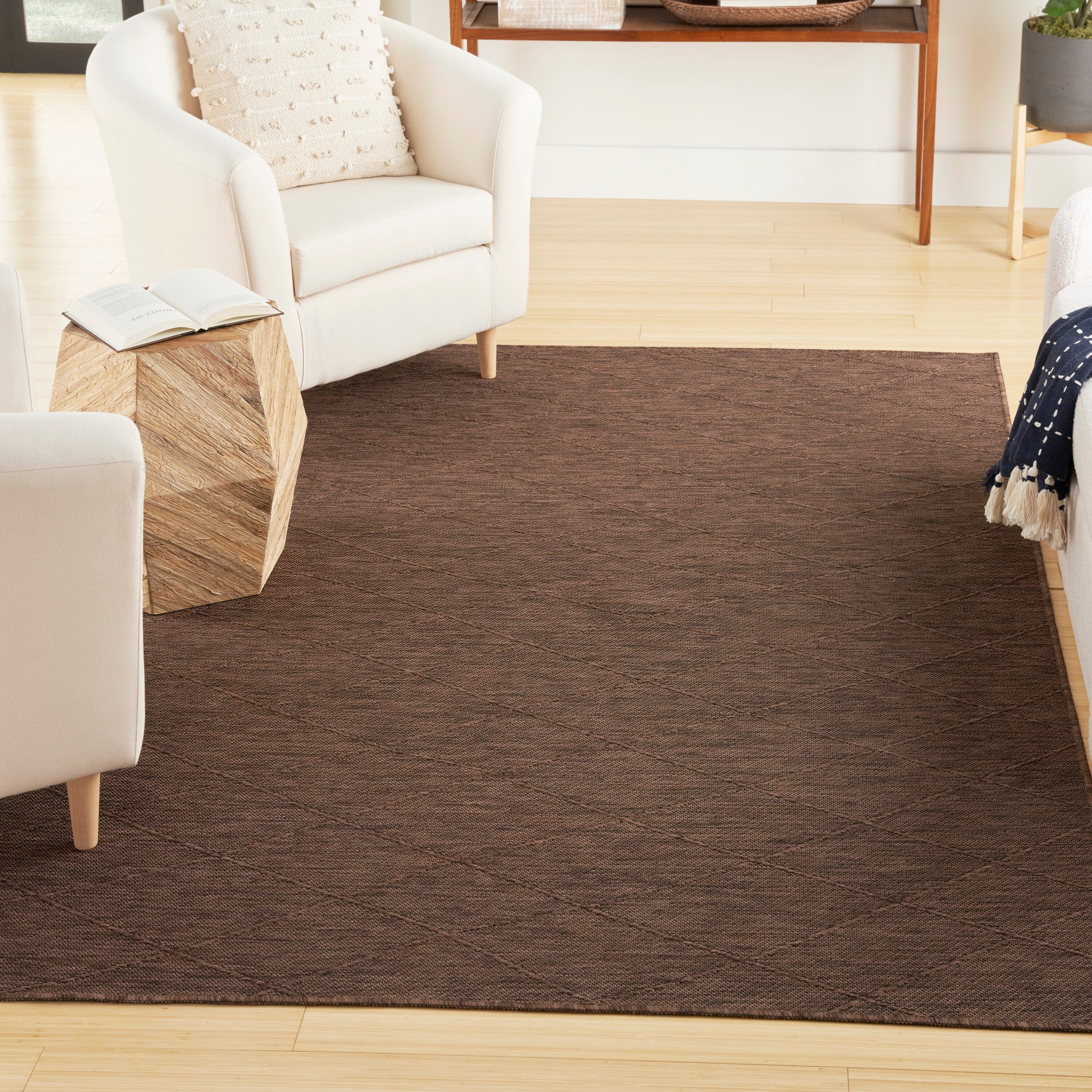 Nourison Washable Solutions Mocha Modern Rug WSL01 RUG Nourison