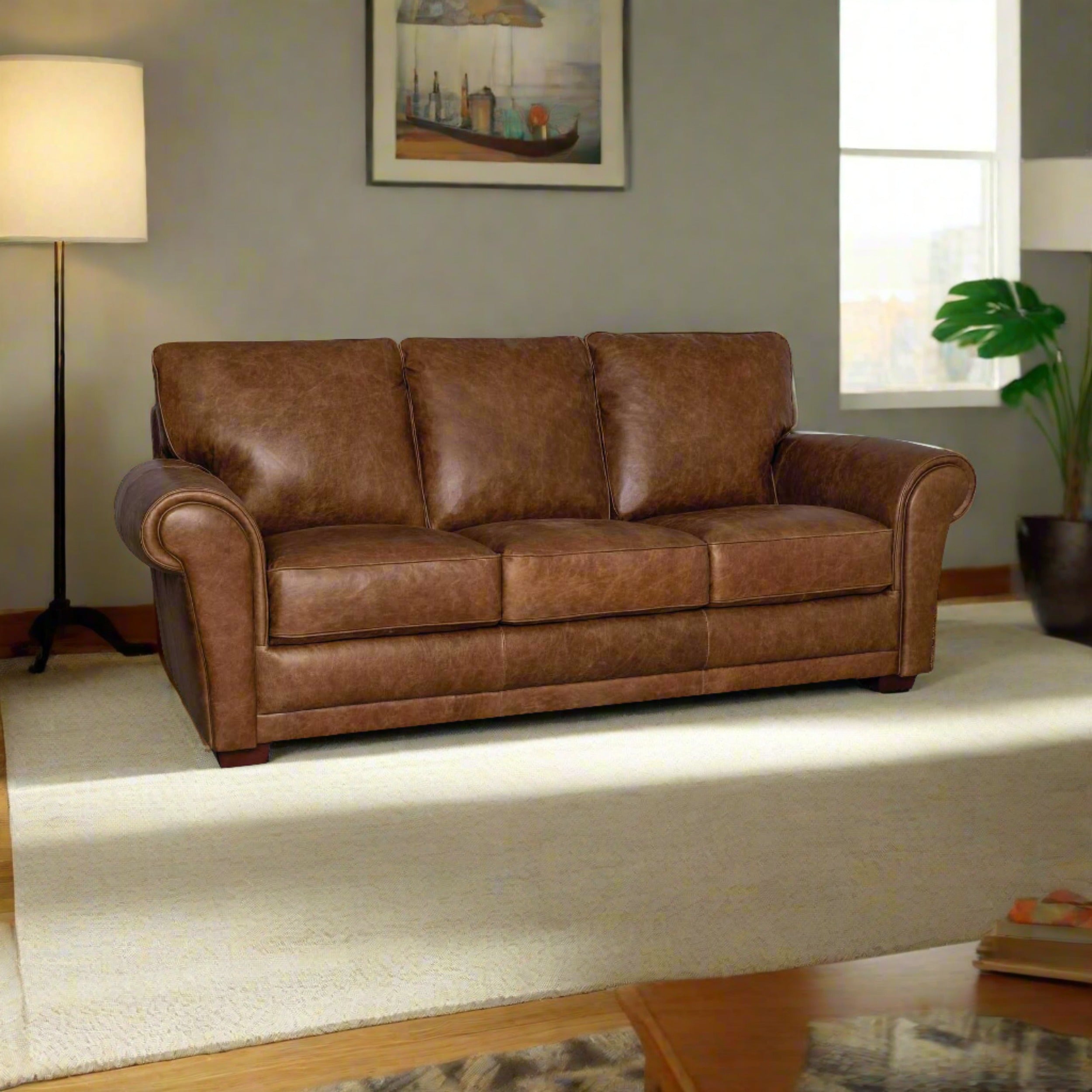 Pembroke 88" Leather Sofa SOFA Huck & Peck