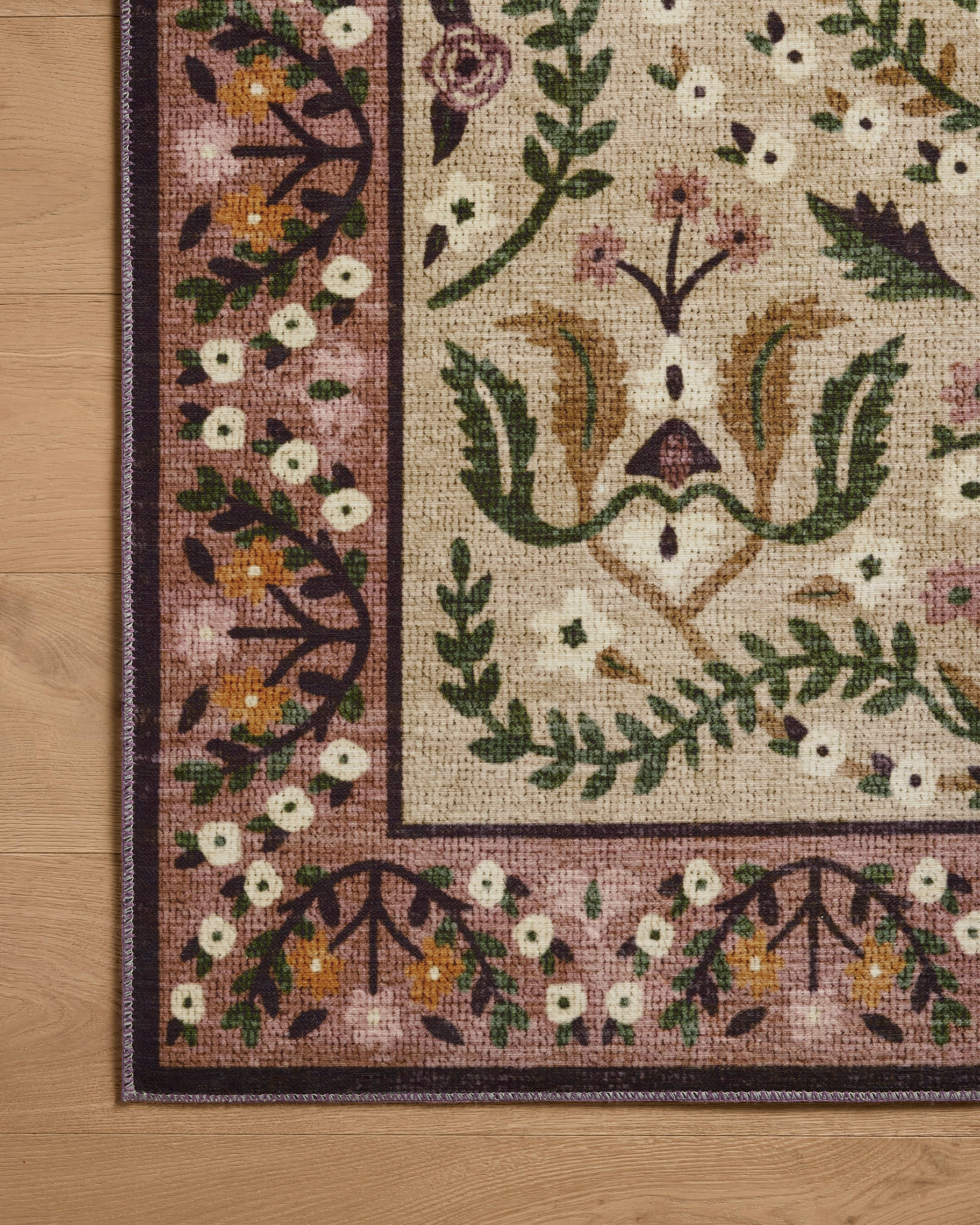 Rifle Paper Co. x Loloi Canopy Rug | Aubergine CNP-03 | Huck & Peck