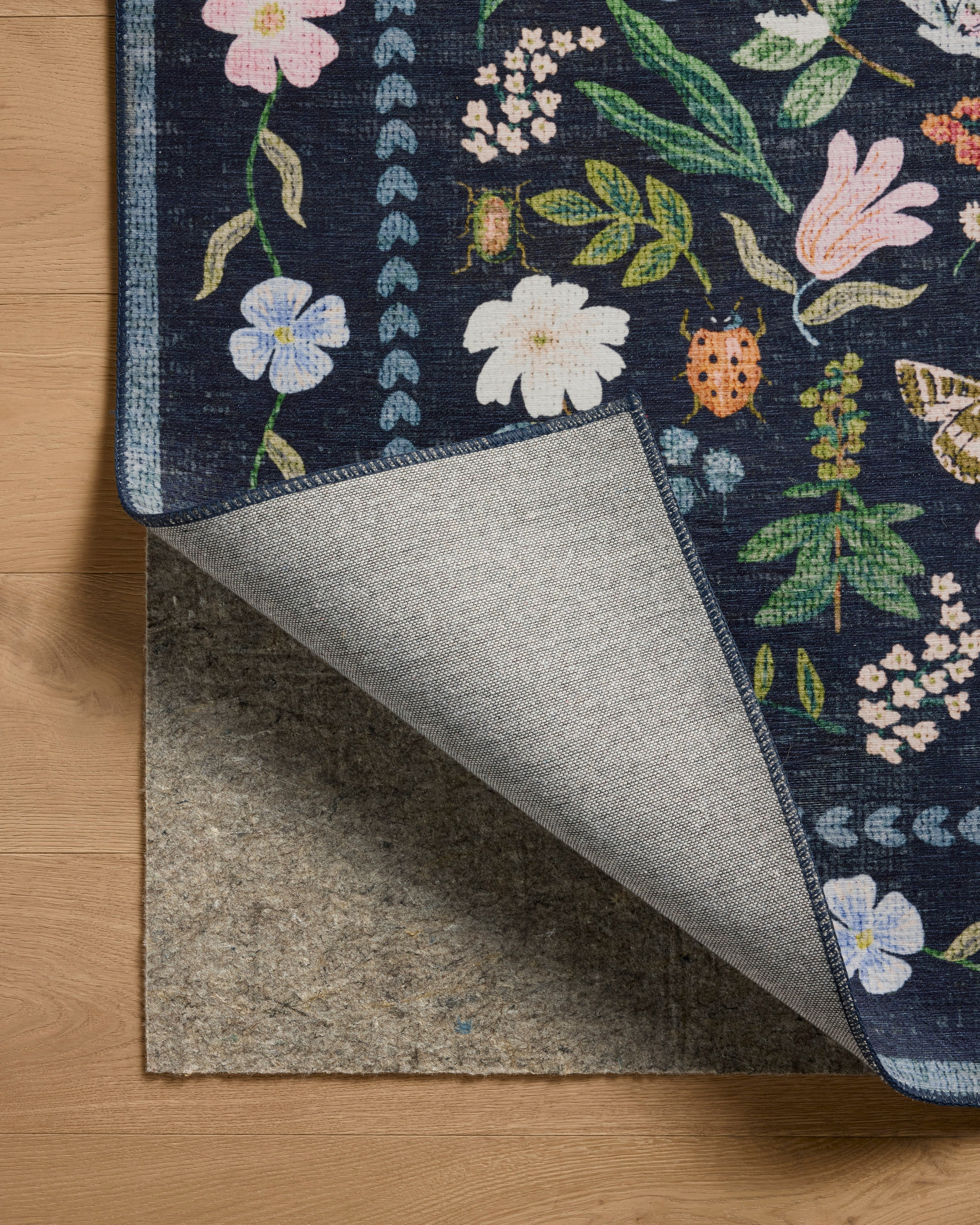 Rifle Paper Co. x Loloi Canopy Rug | Black CNP-04 | Huck & Peck