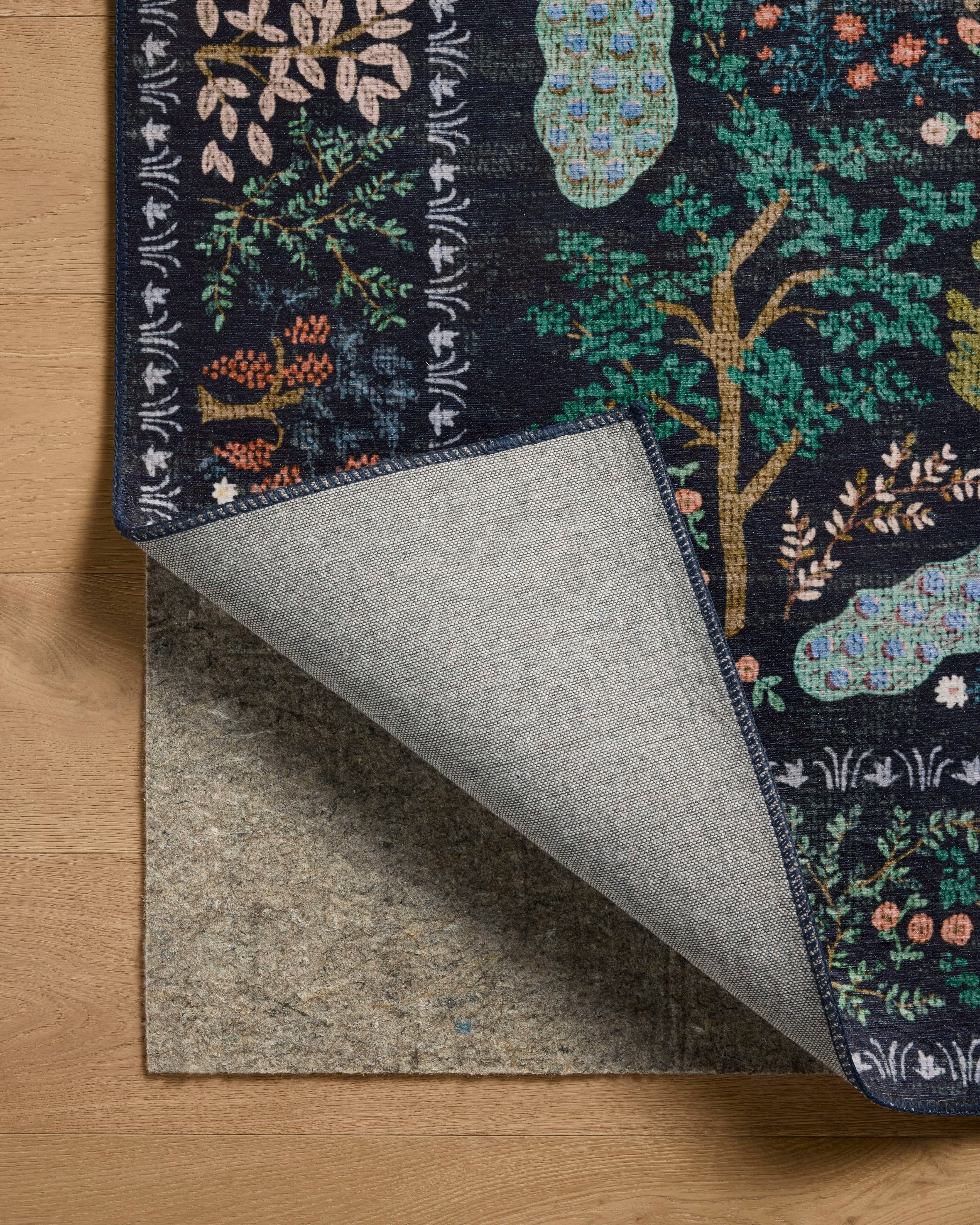 Rifle Paper Co. x Loloi Canopy Rug | Charcoal CNP-05 | Huck & Peck
