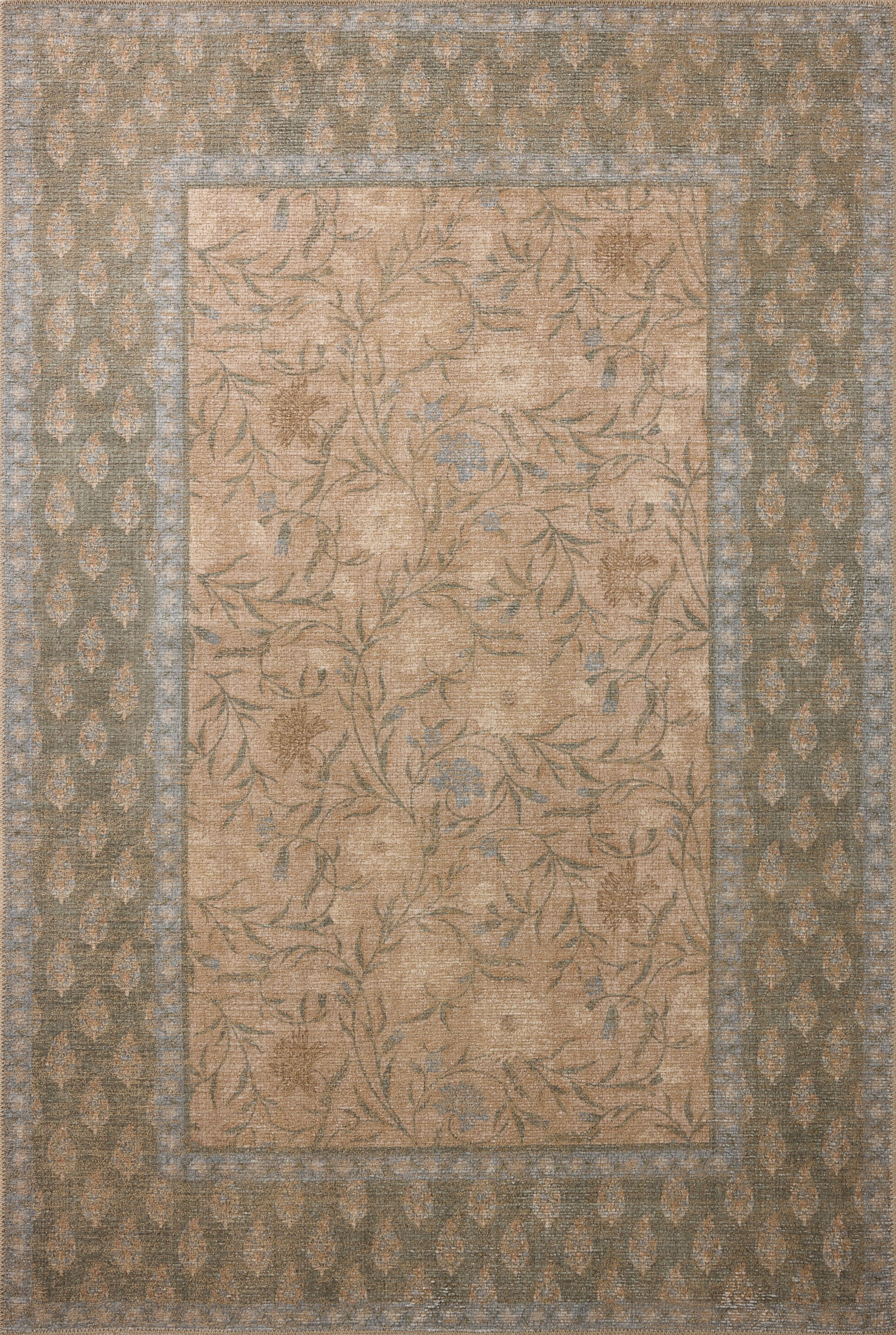 Rifle Paper Co. x Loloi Edinburgh | Sand/Green EDN-01 Rugs Rifle Paper Co. x Loloi