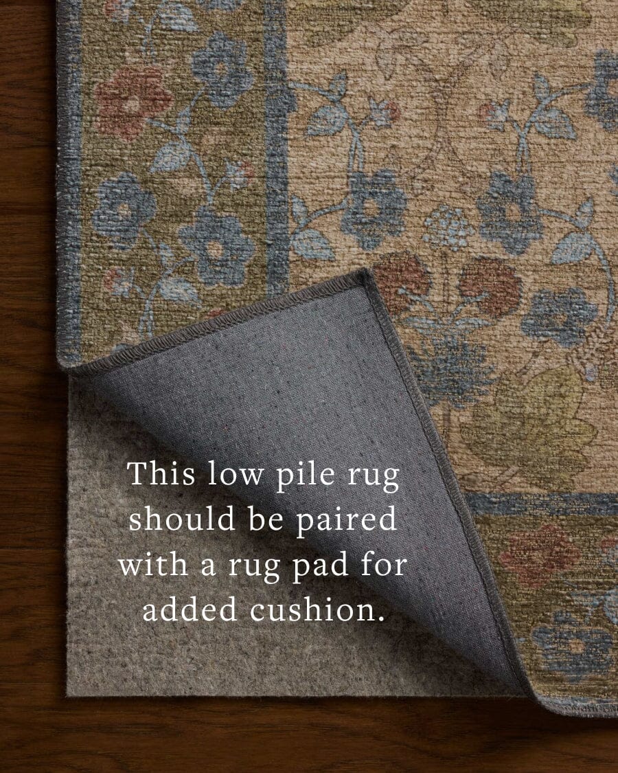 Rifle Paper Co. x Loloi Edinburgh | Tan / Olive EDN-02 Rugs Rifle Paper Co. x Loloi