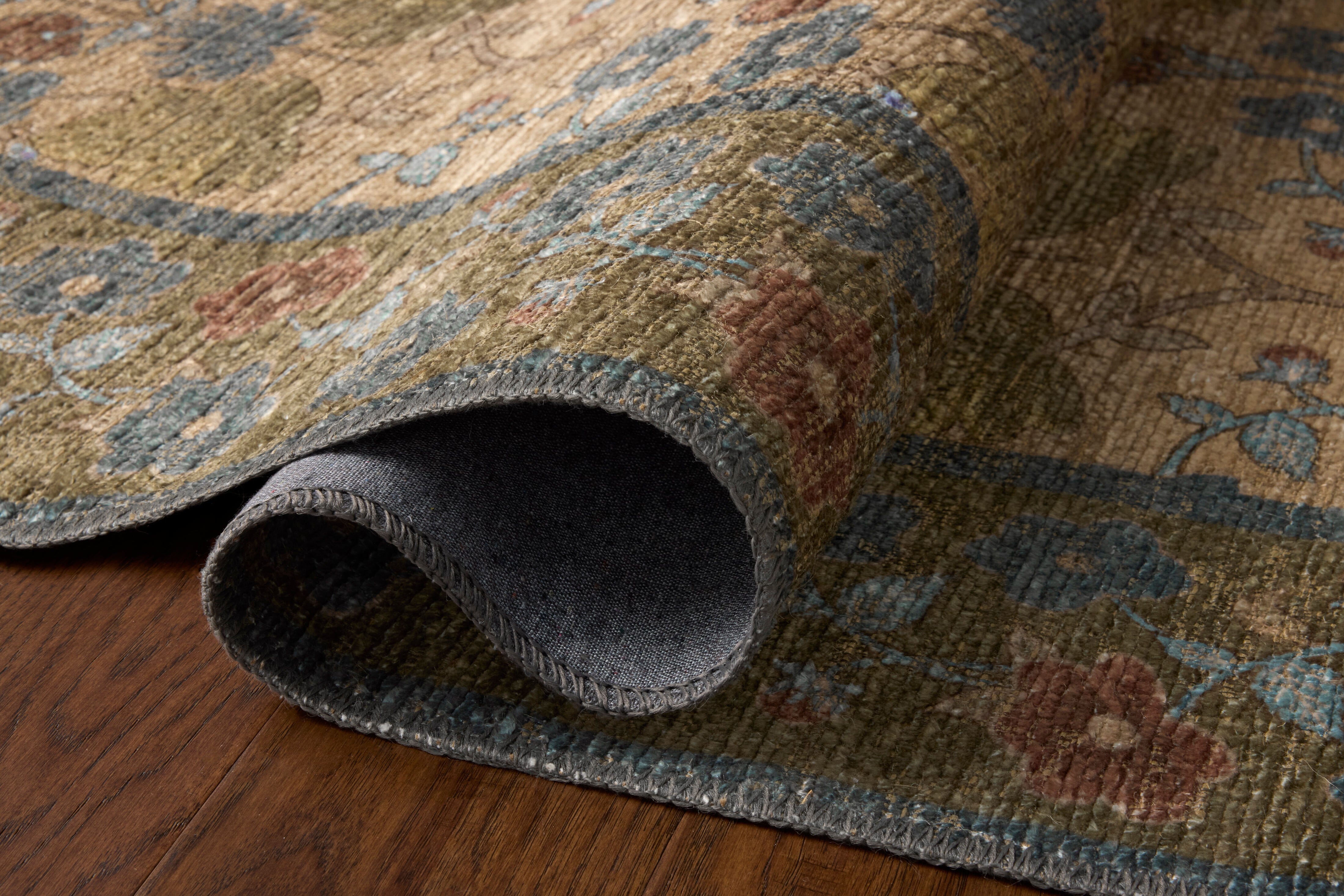 Rifle Paper Co. x Loloi Edinburgh | Tan / Olive EDN-02 Rugs Rifle Paper Co. x Loloi