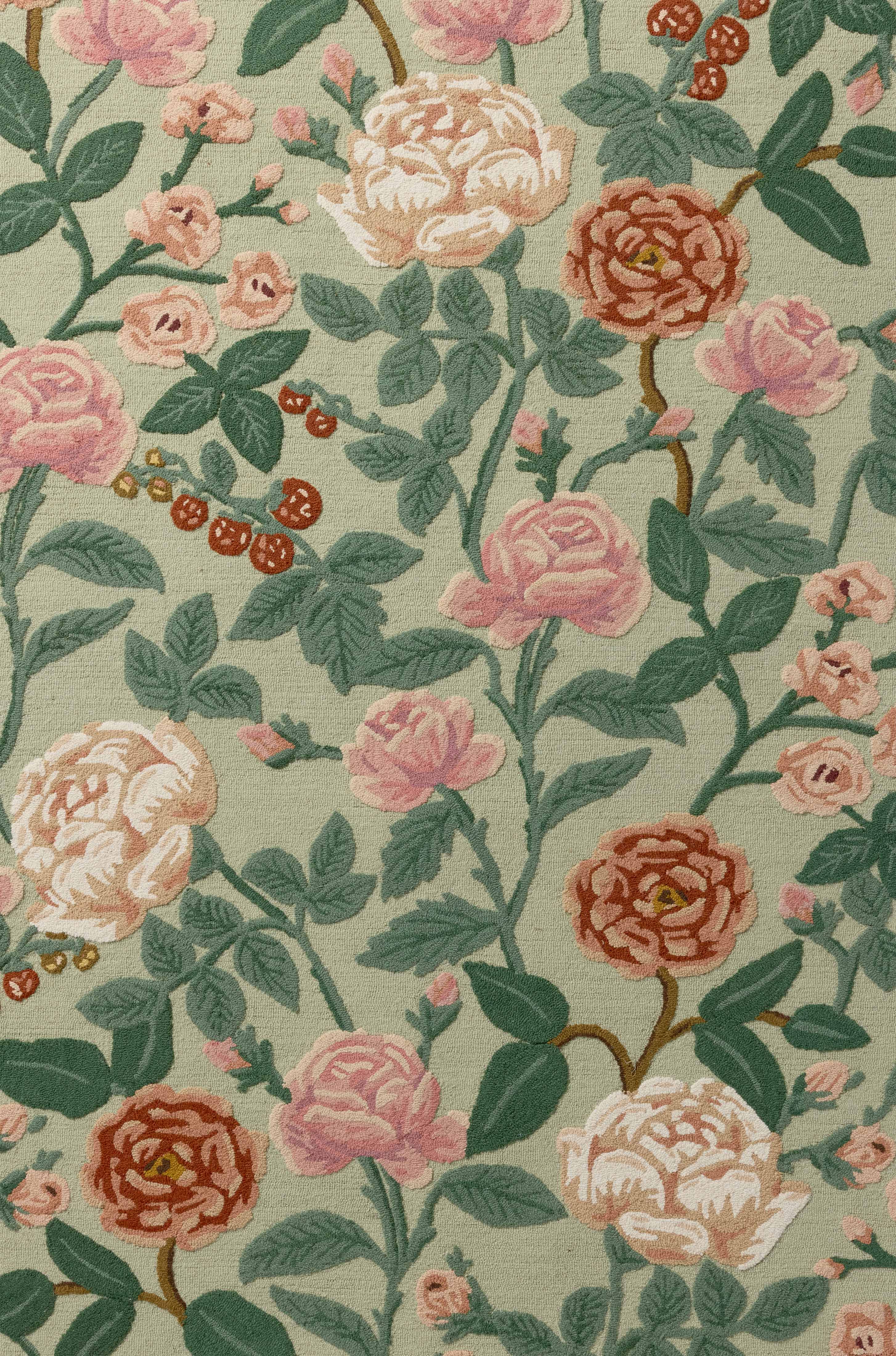 Rifle Paper Co. x Loloi Highgrove Rug | Mint 02ZM00 | Huck & Peck