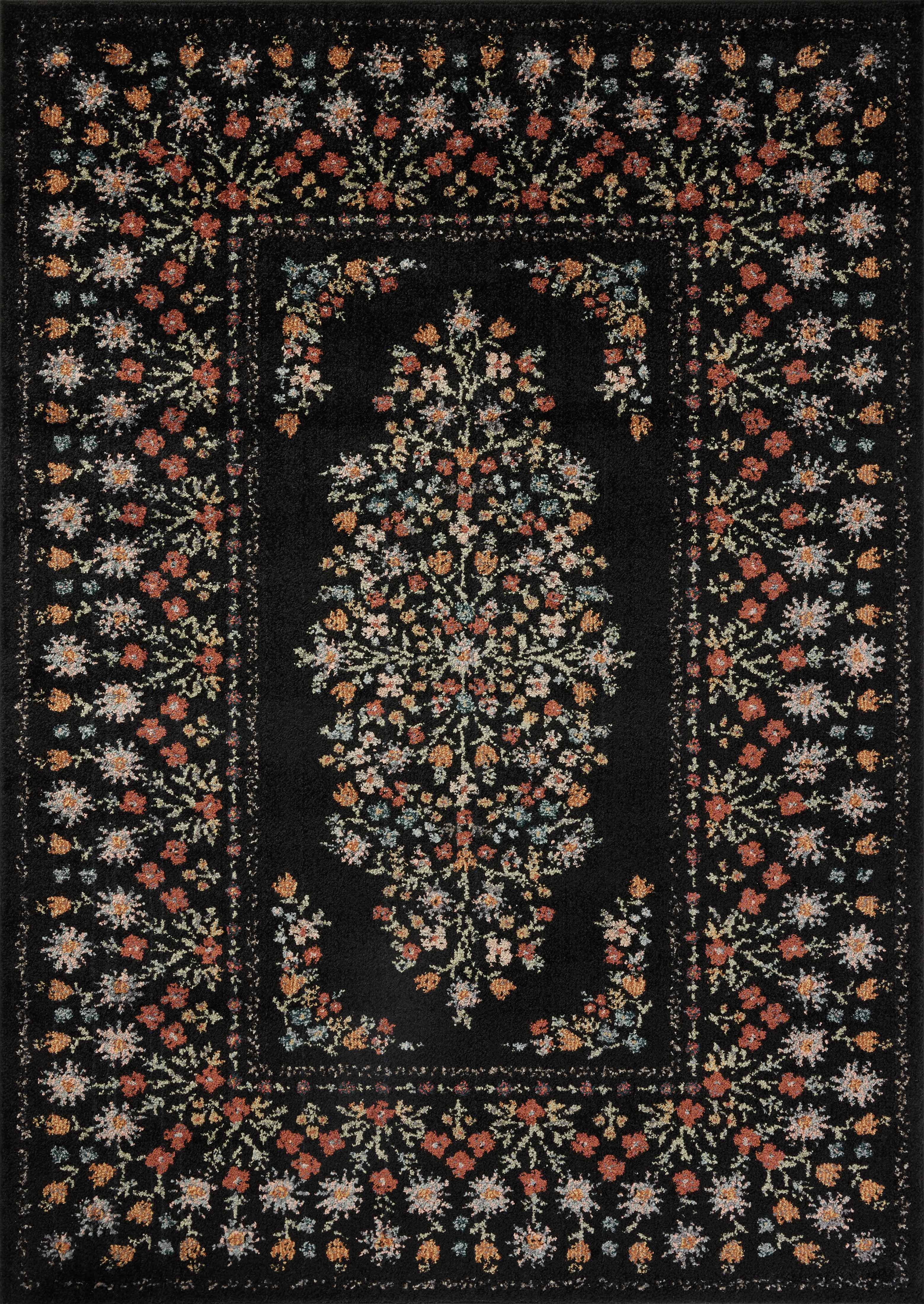 Rifle Paper Co. x Loloi Laurel Rug | Black LAU-02 Rugs Rifle Paper Co. x Loloi