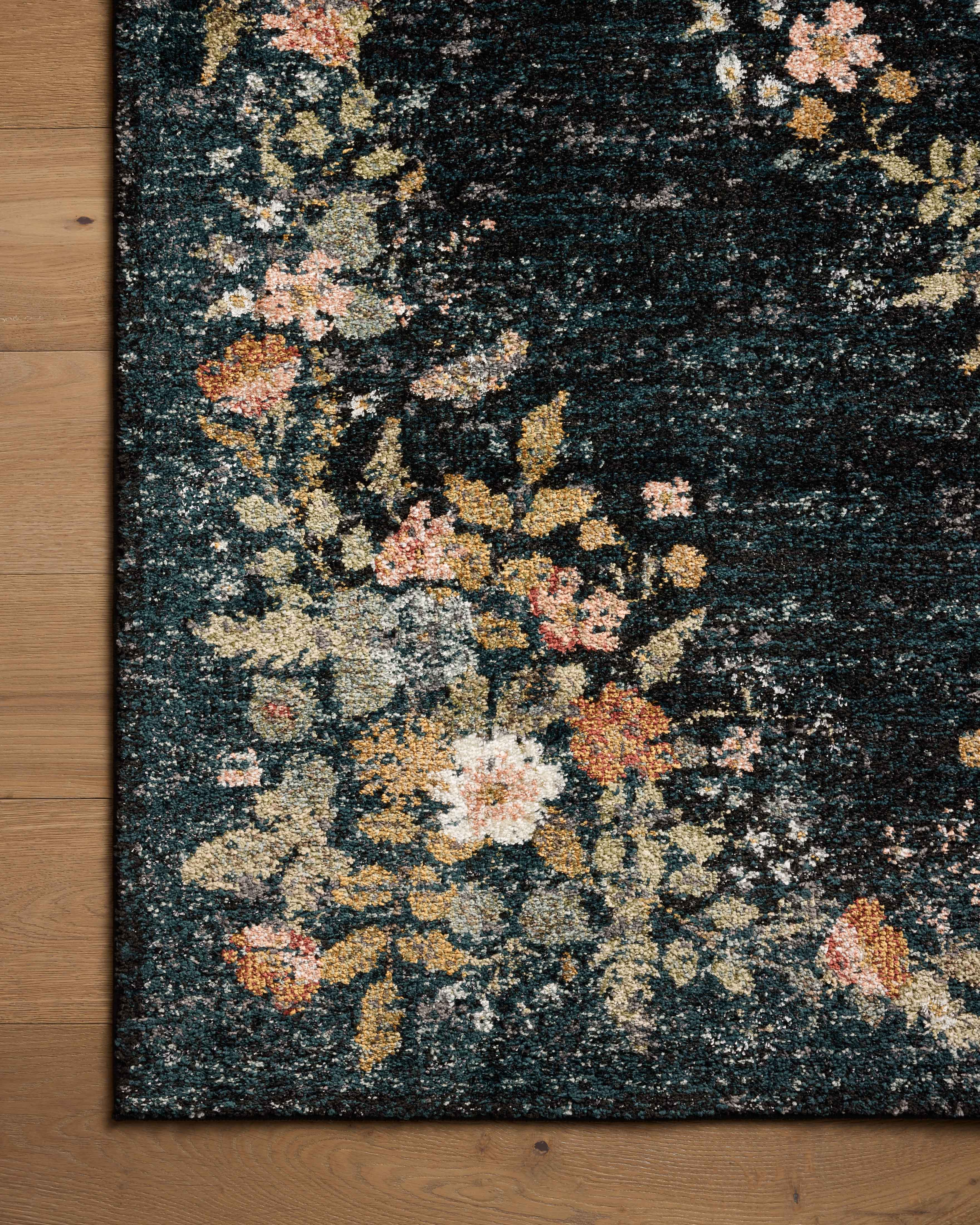 Rifle Paper Co. x Loloi Laurel Rug | Navy LAU-01 | Huck & Peck