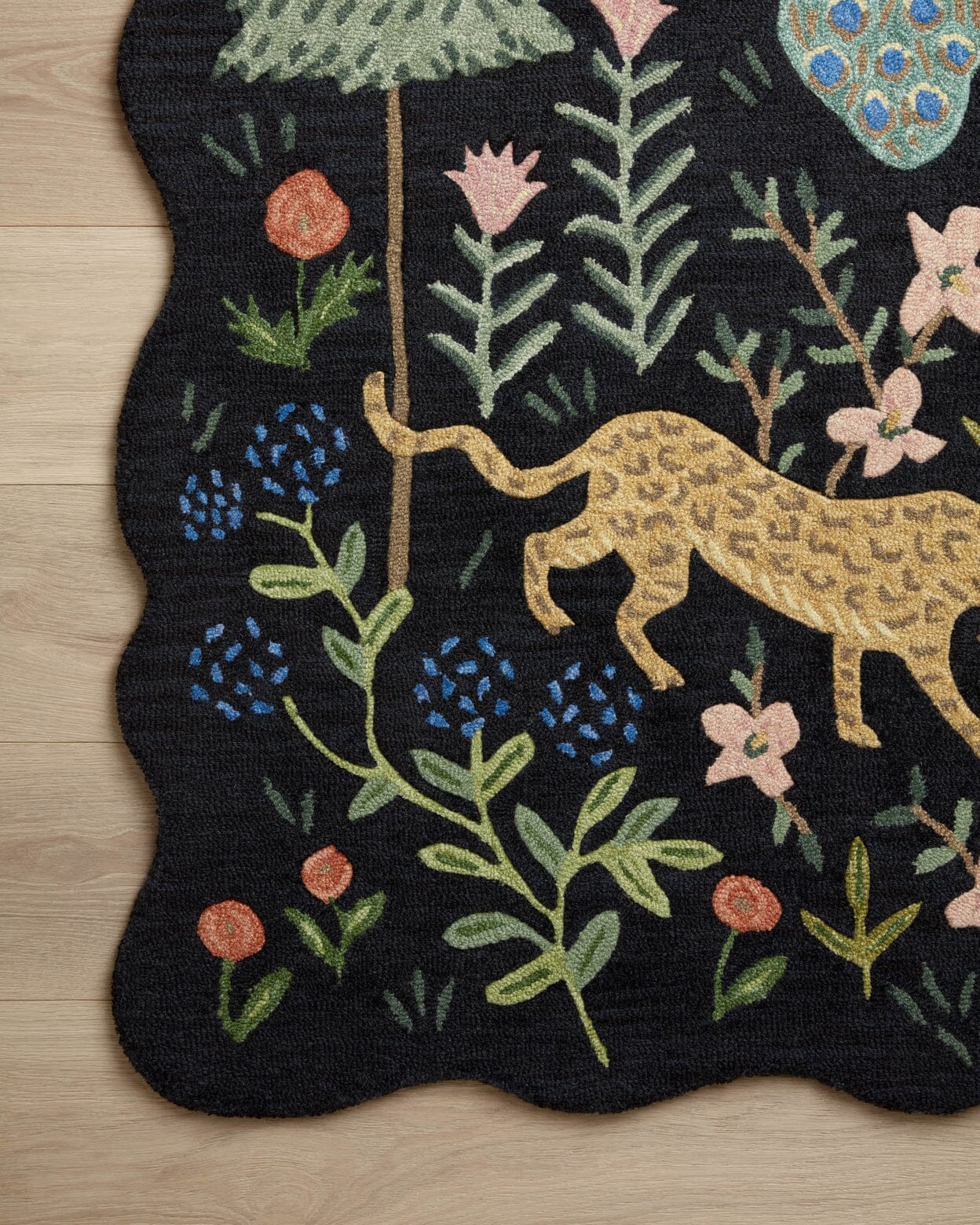 Rifle Paper Co. x Loloi Midnight Menagerie Silhouette Rug | Black Rugs Rifle Paper Co. x Loloi