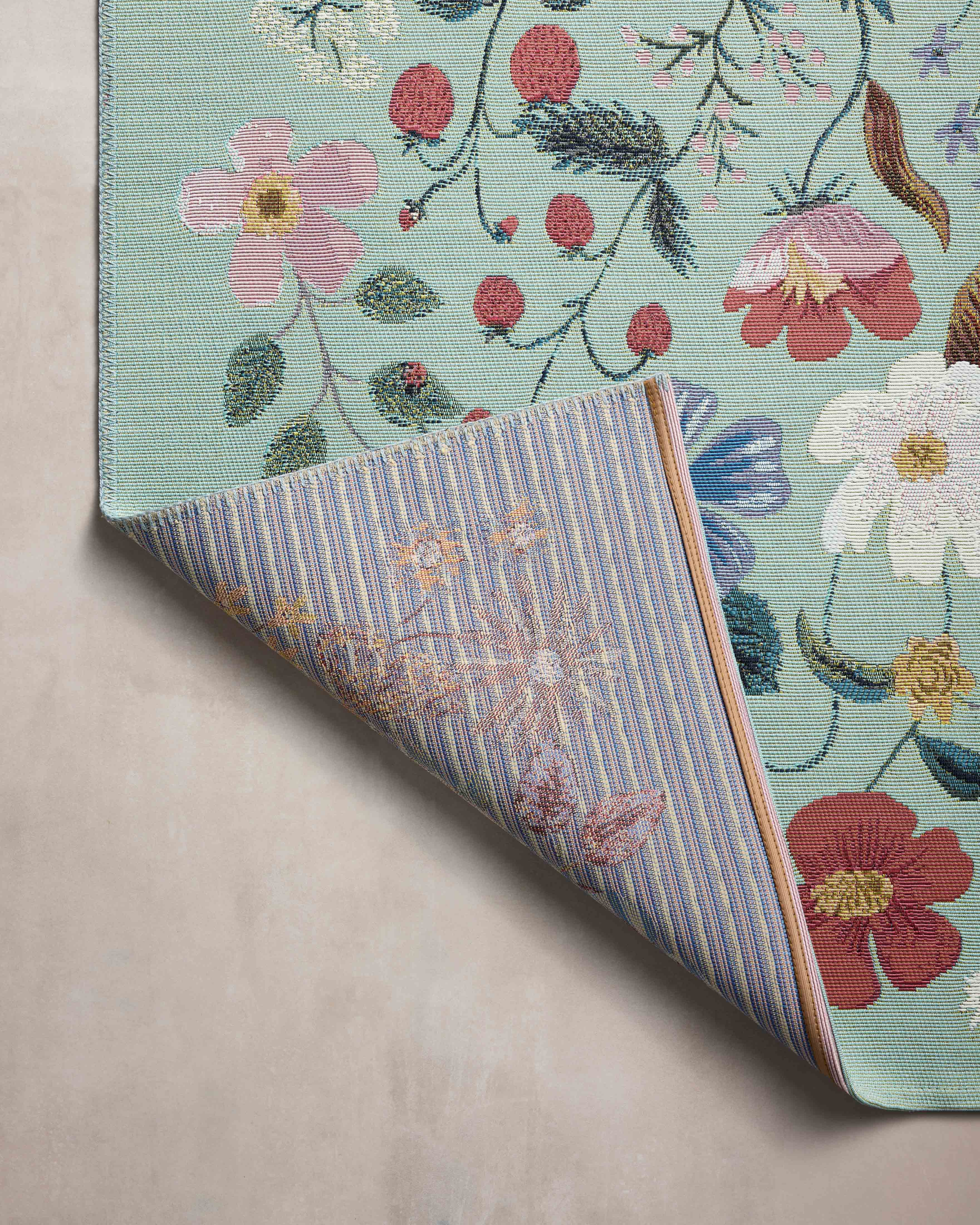 Rifle Paper Co. x Loloi Perennial Rug | Mint PRN-02 Rugs Rifle Paper Co. x Loloi