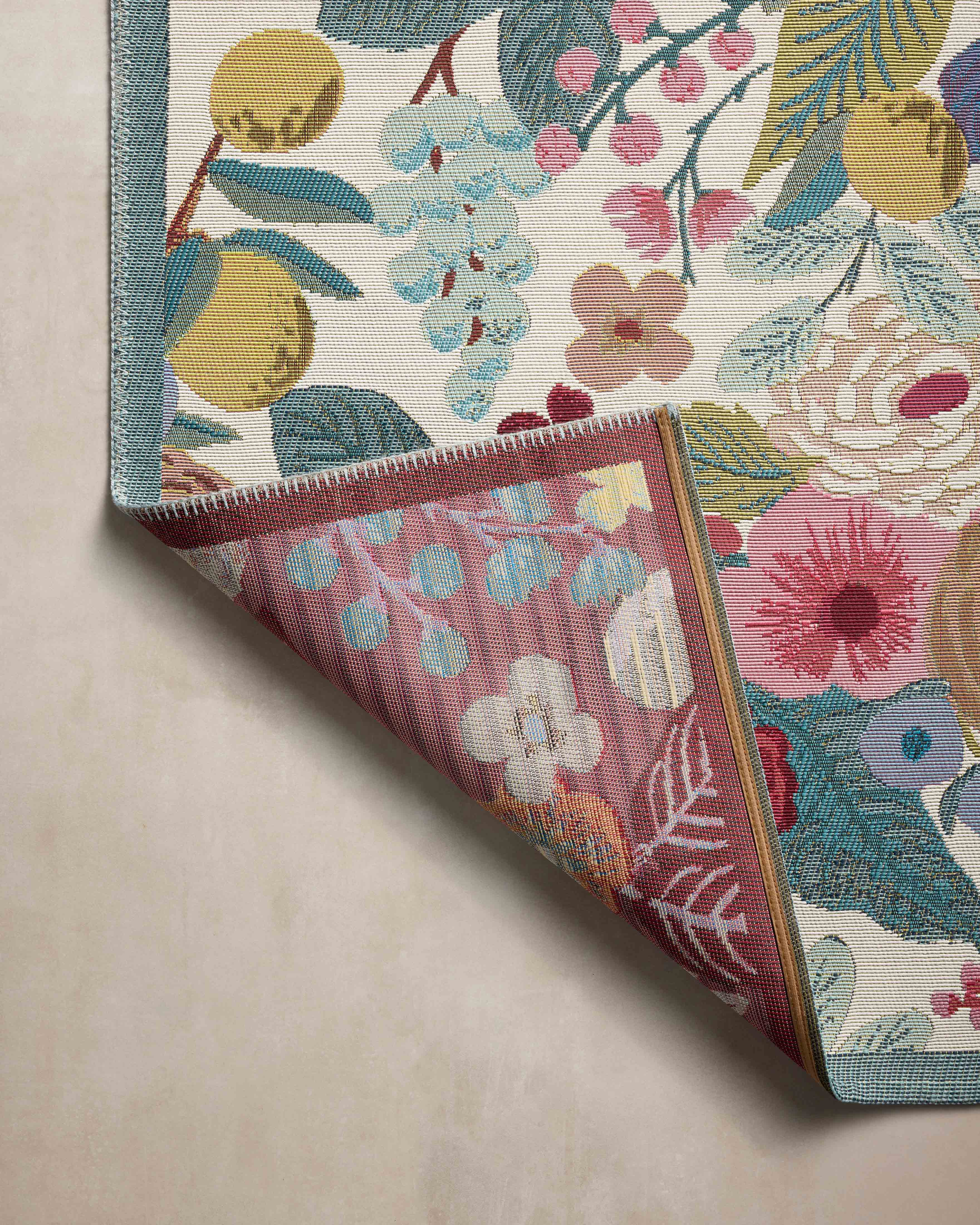 Rifle Paper Co. x Loloi Perennial Rug | Rose PRN-04 | Huck & Peck