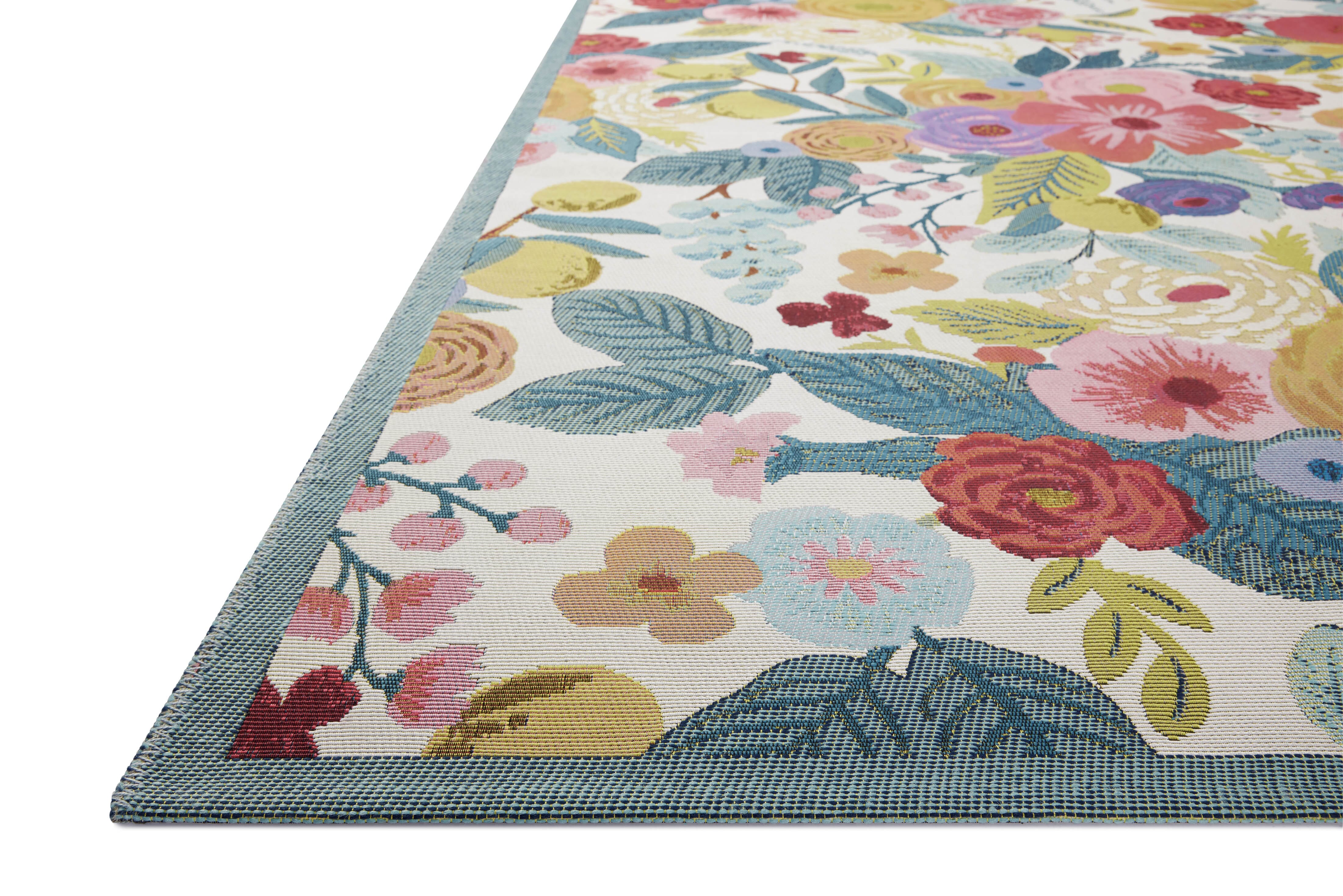 Rifle Paper Co. x Loloi Perennial Rug | Rose PRN-04 Rugs Rifle Paper Co. x Loloi