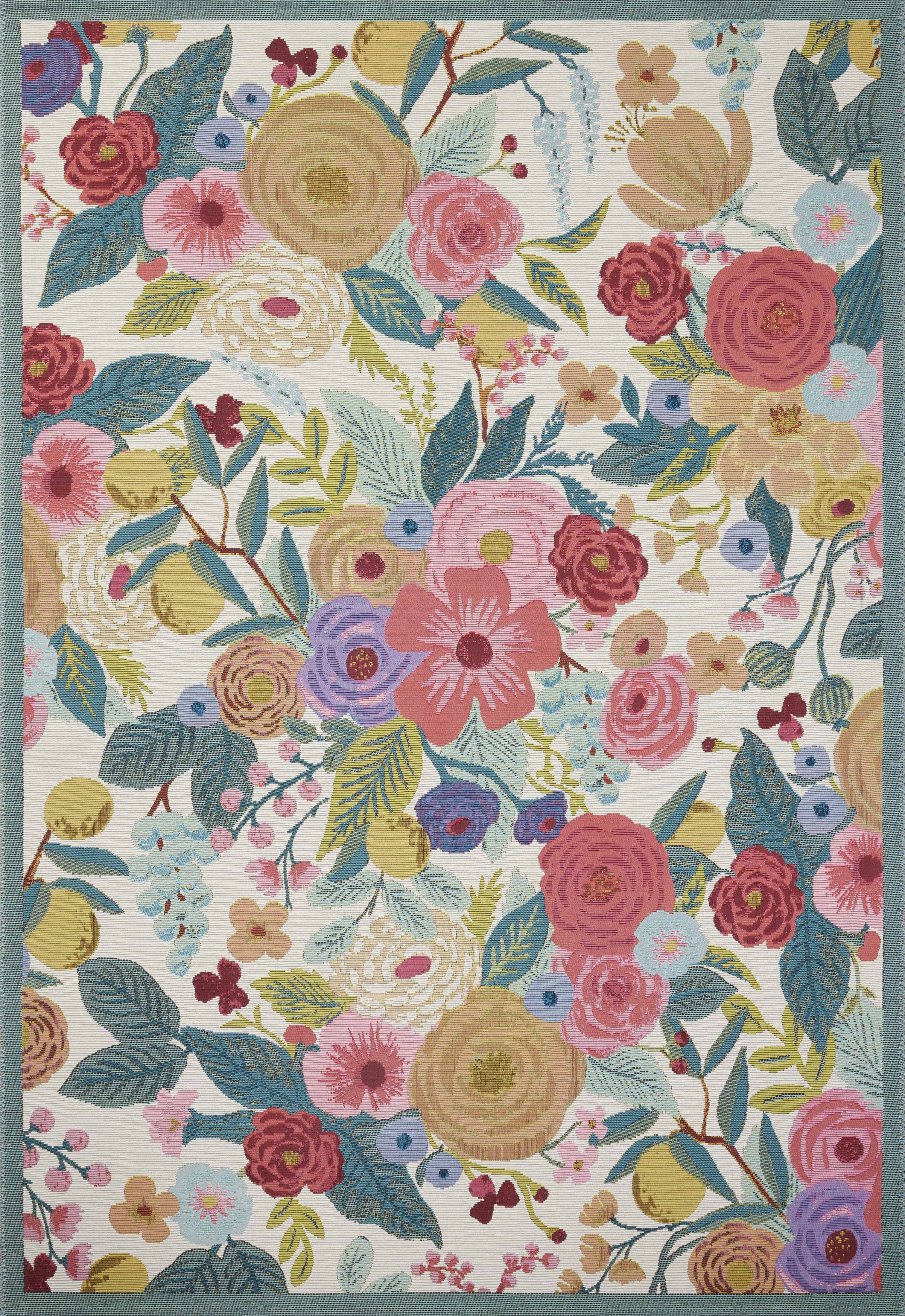 Rifle Paper Co. x Loloi Perennial Rug | Rose PRN-04 Rugs Rifle Paper Co. x Loloi