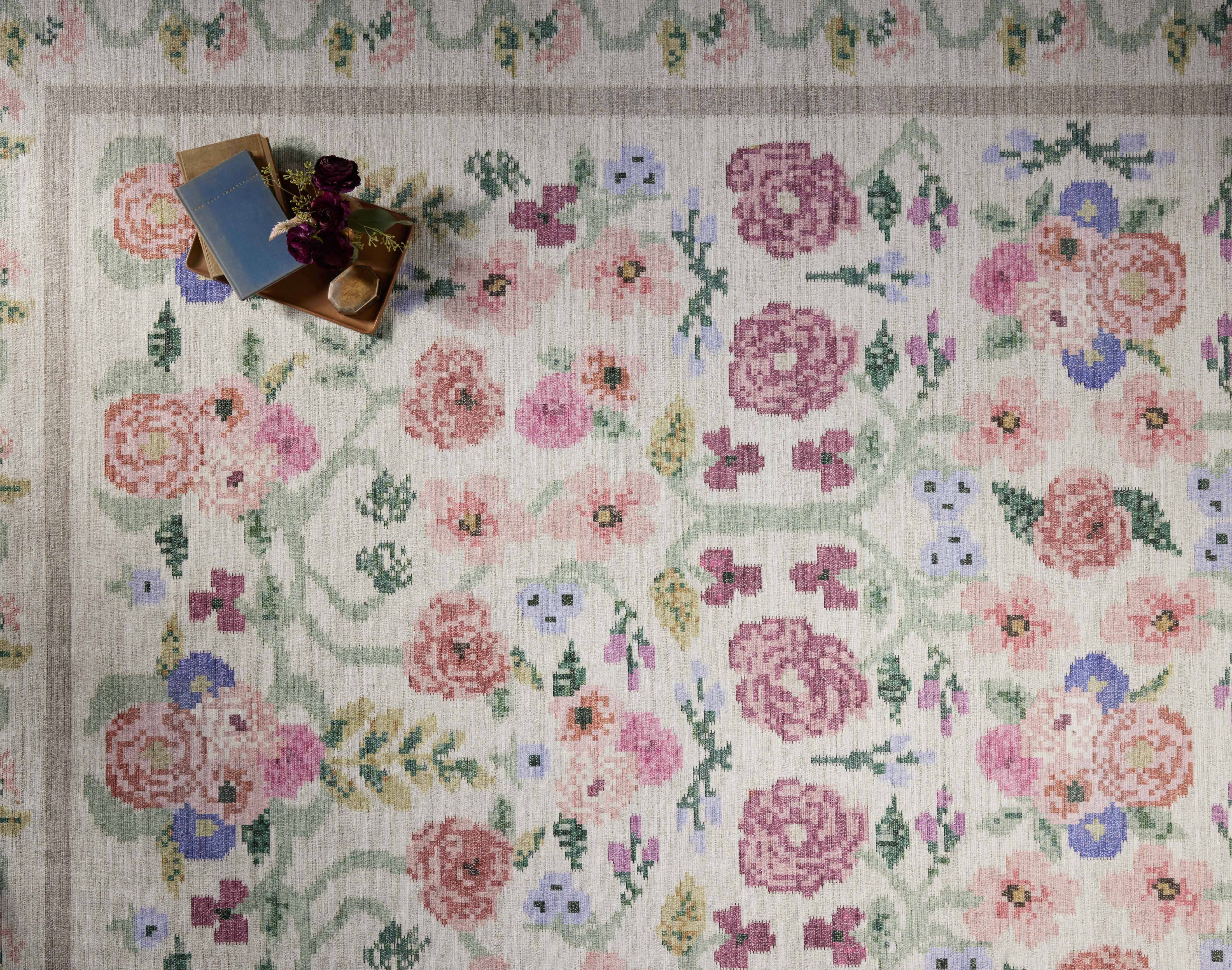 Rifle Paper Co. x Loloi Rosa Rug | Ivory | Huck & Peck