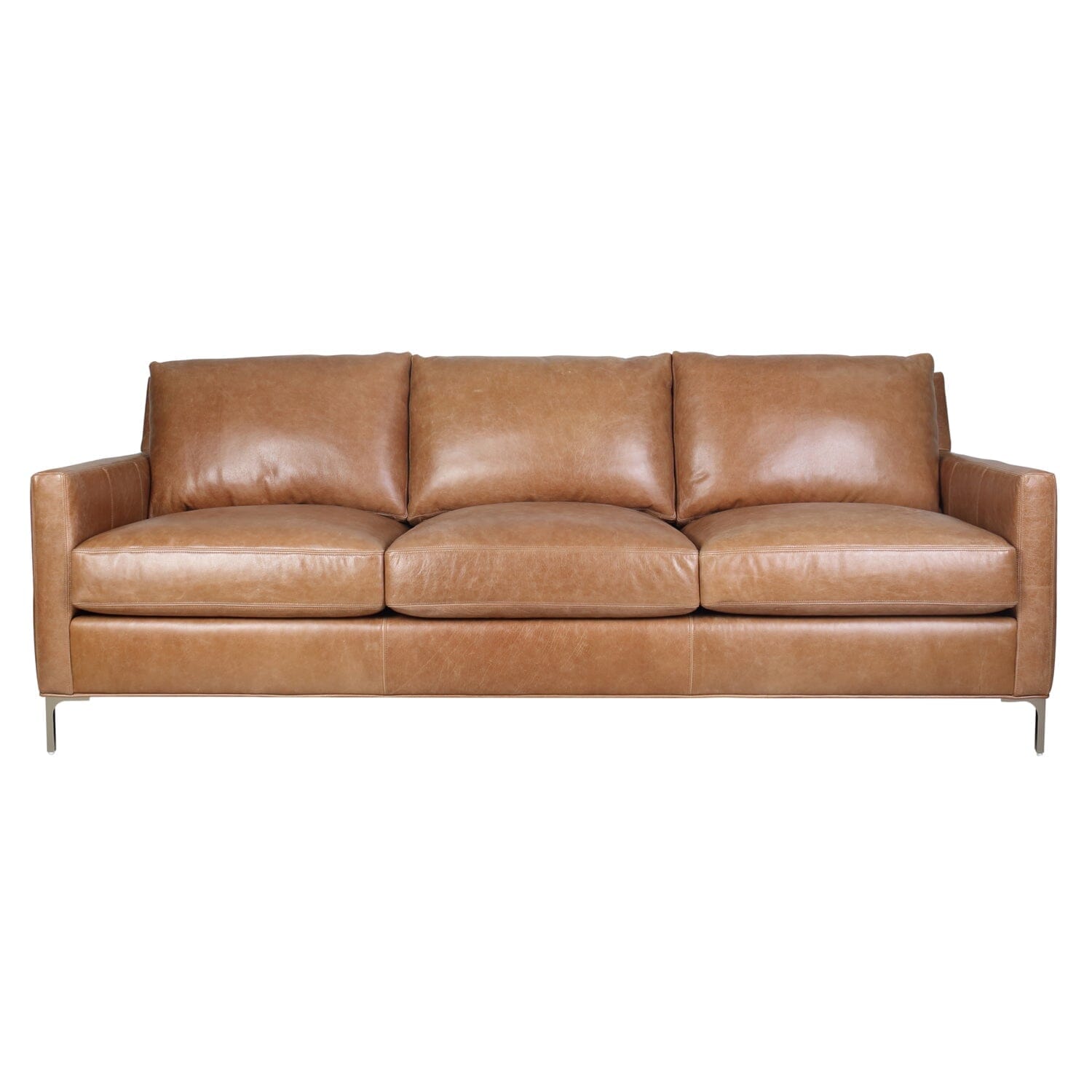 Tucker 86" Cognac Leather Sofa SOFA Huck & Peck