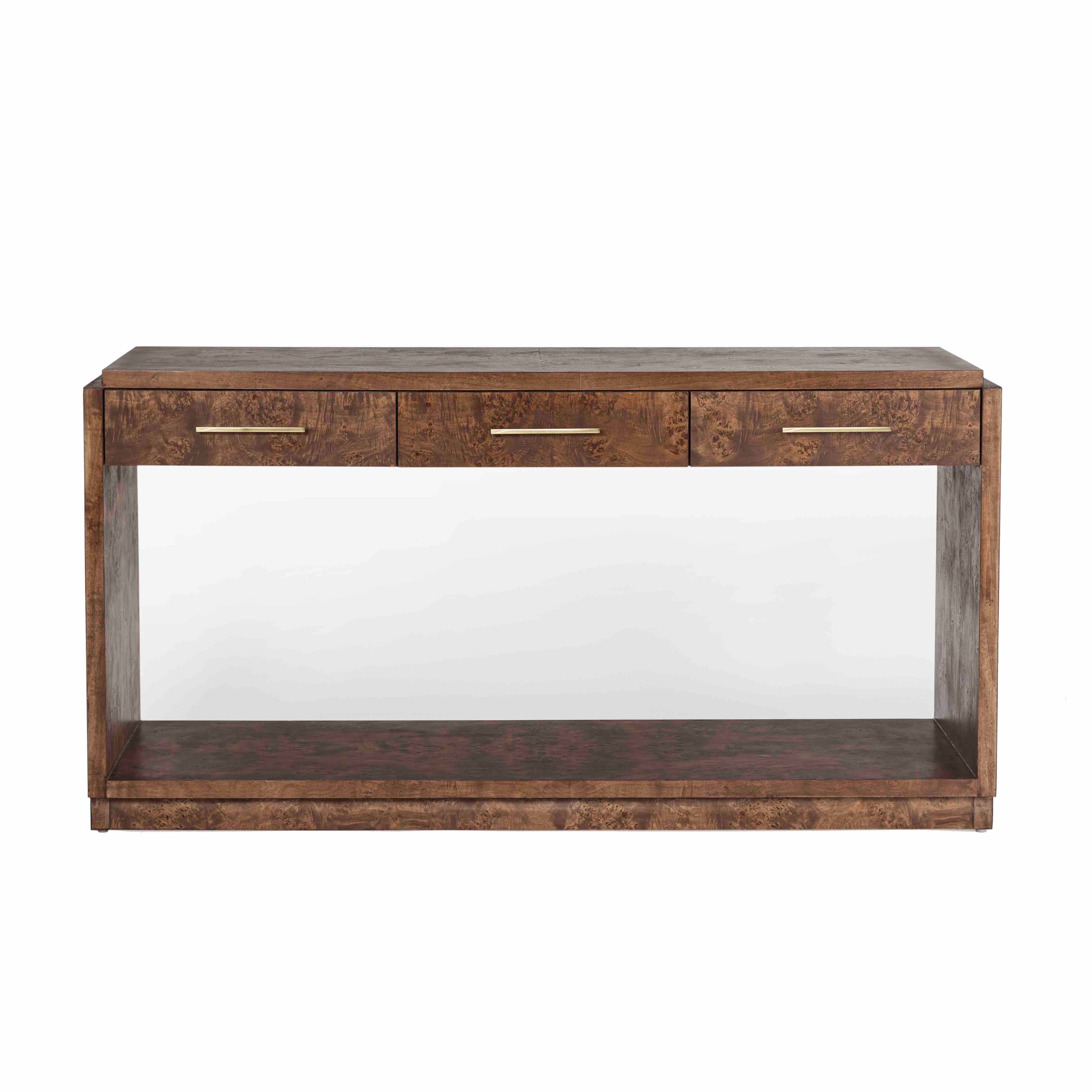 Walden Burl Console Table CONSOLE TABLE Huck & Peck