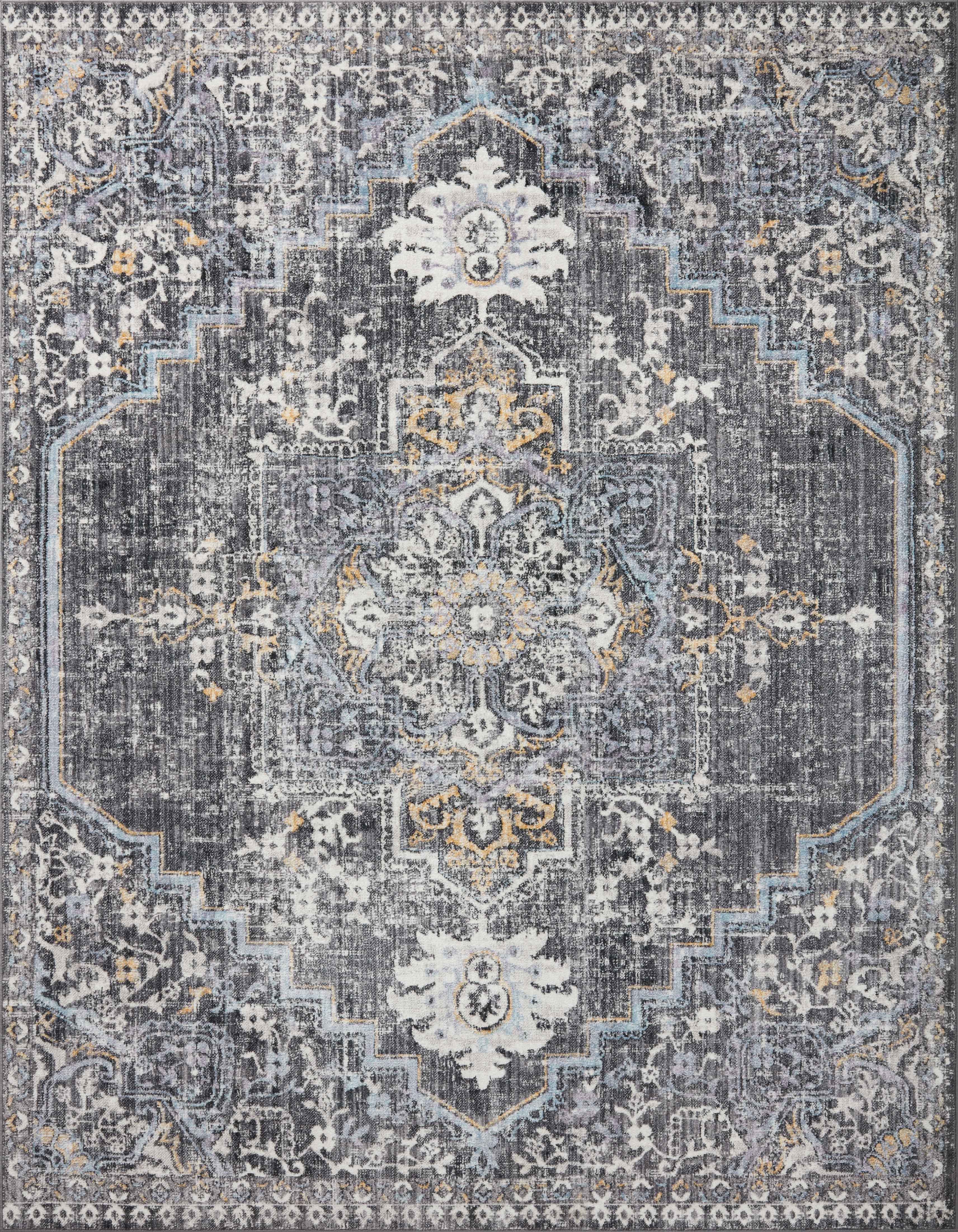 Loloi II Cassandra Rug | Charcoal / Gold Loloi