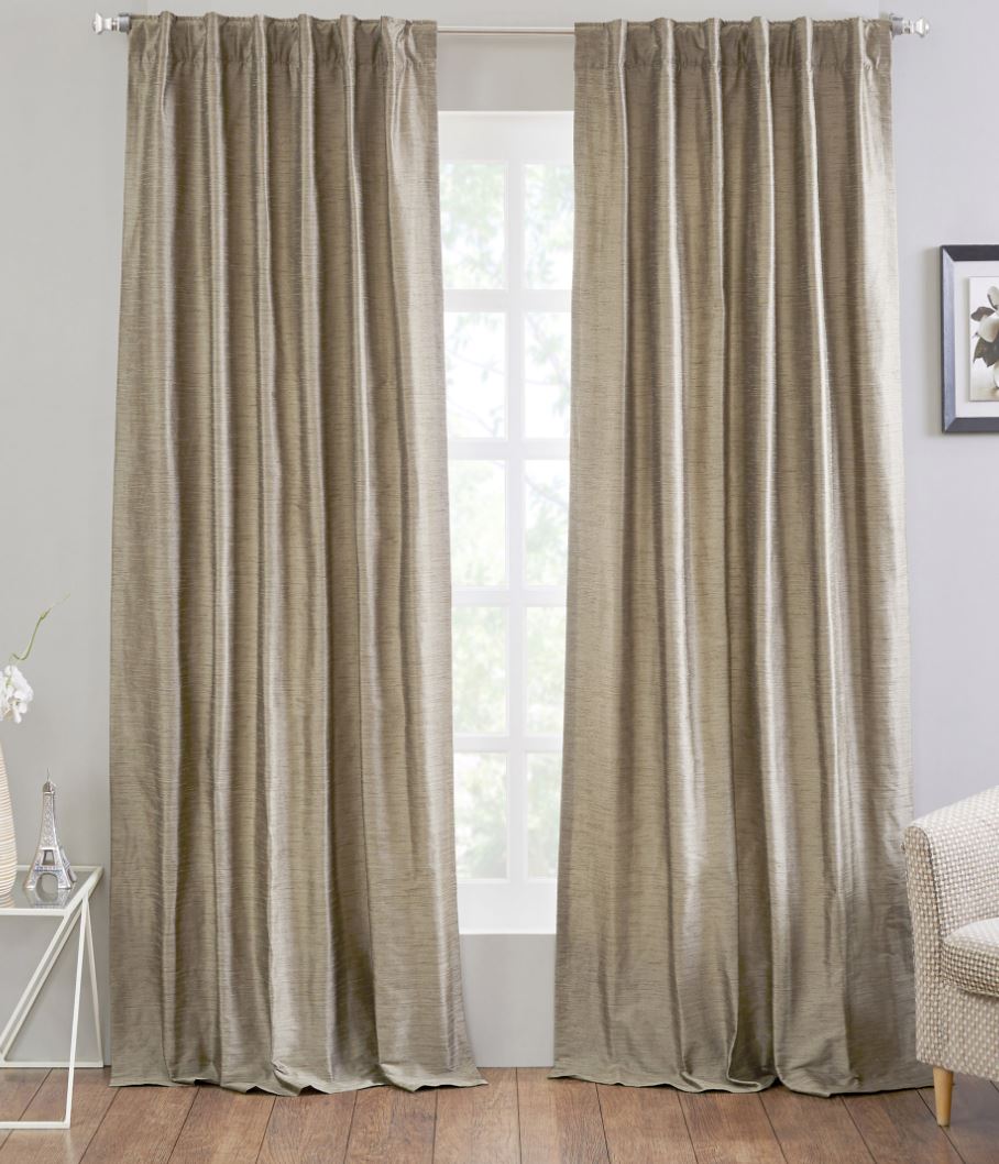 Bamboo Weave Curtain Panel Lined Curtains Huck and Peck Furniture Store | Chattanooga, TN